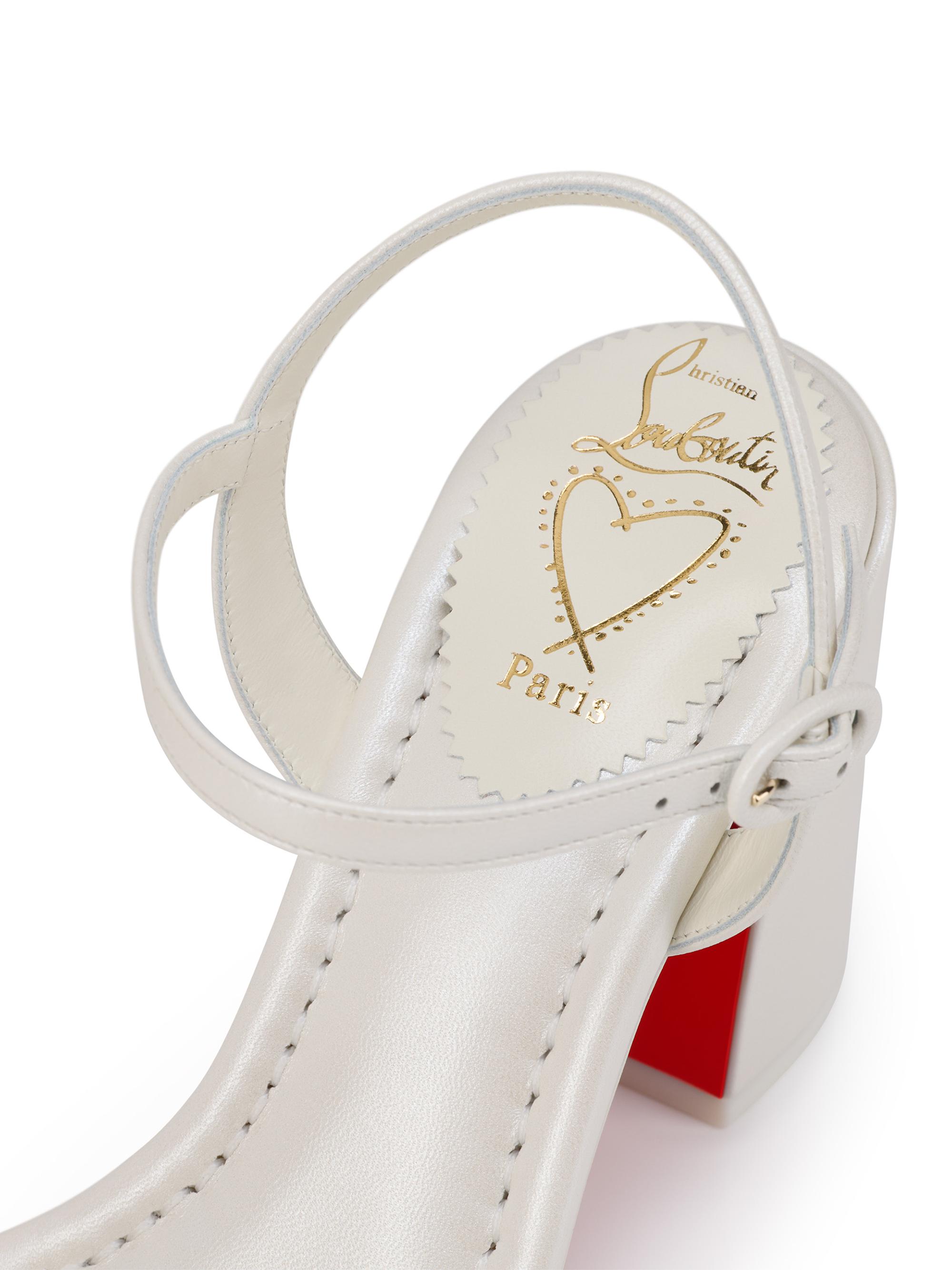 Christian Louboutin Miss Jane 85MM Leather Sandals | Saks Fifth Avenue