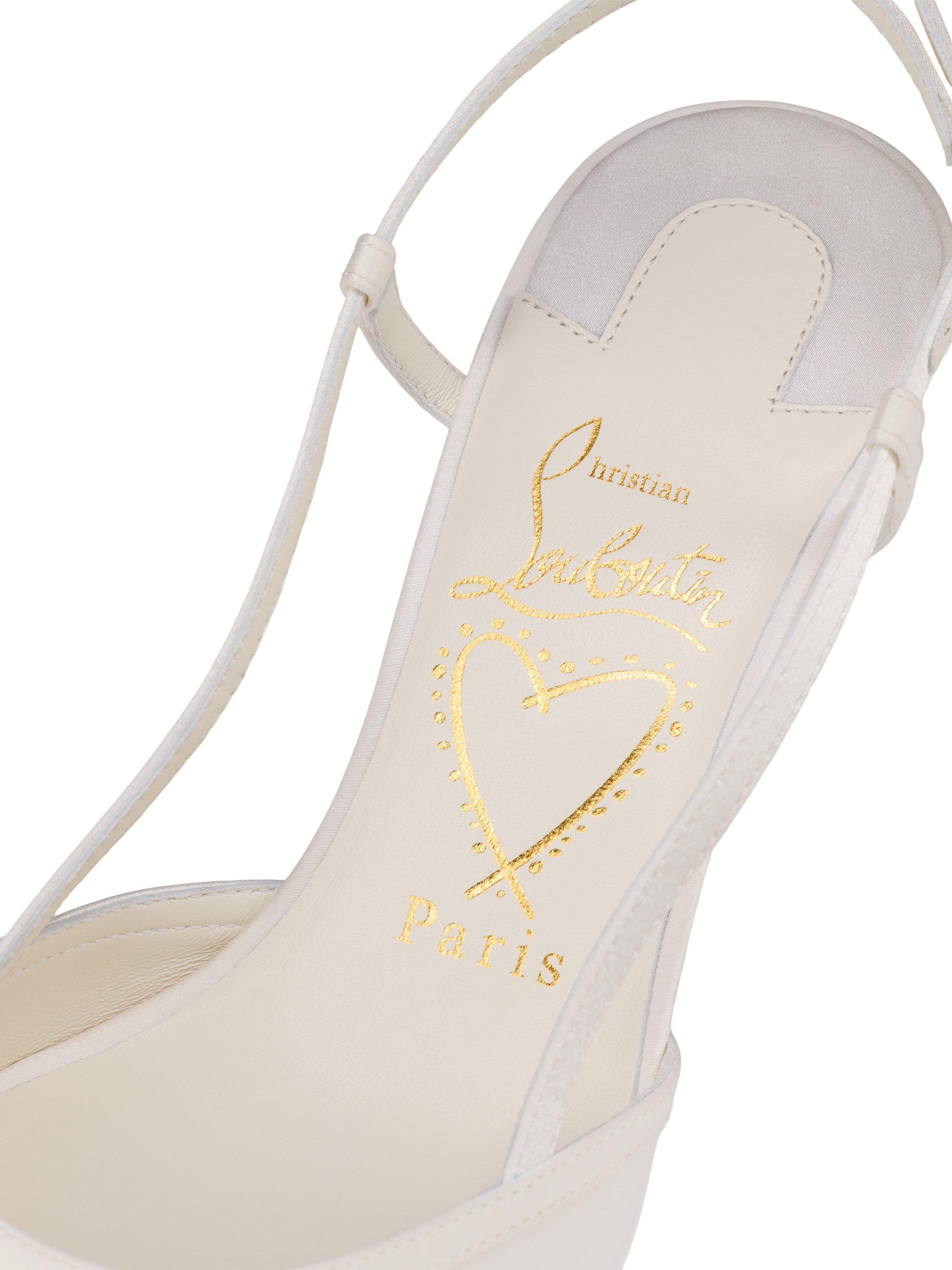 Christian Louboutin Miss Z Slingback 60MM Satin Pumps | Saks