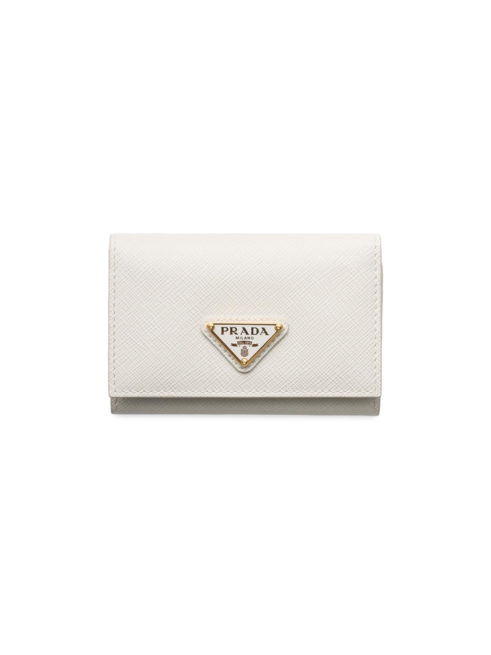 Prada Women's Saffiano Leather Card Holder - Beige Khaki
