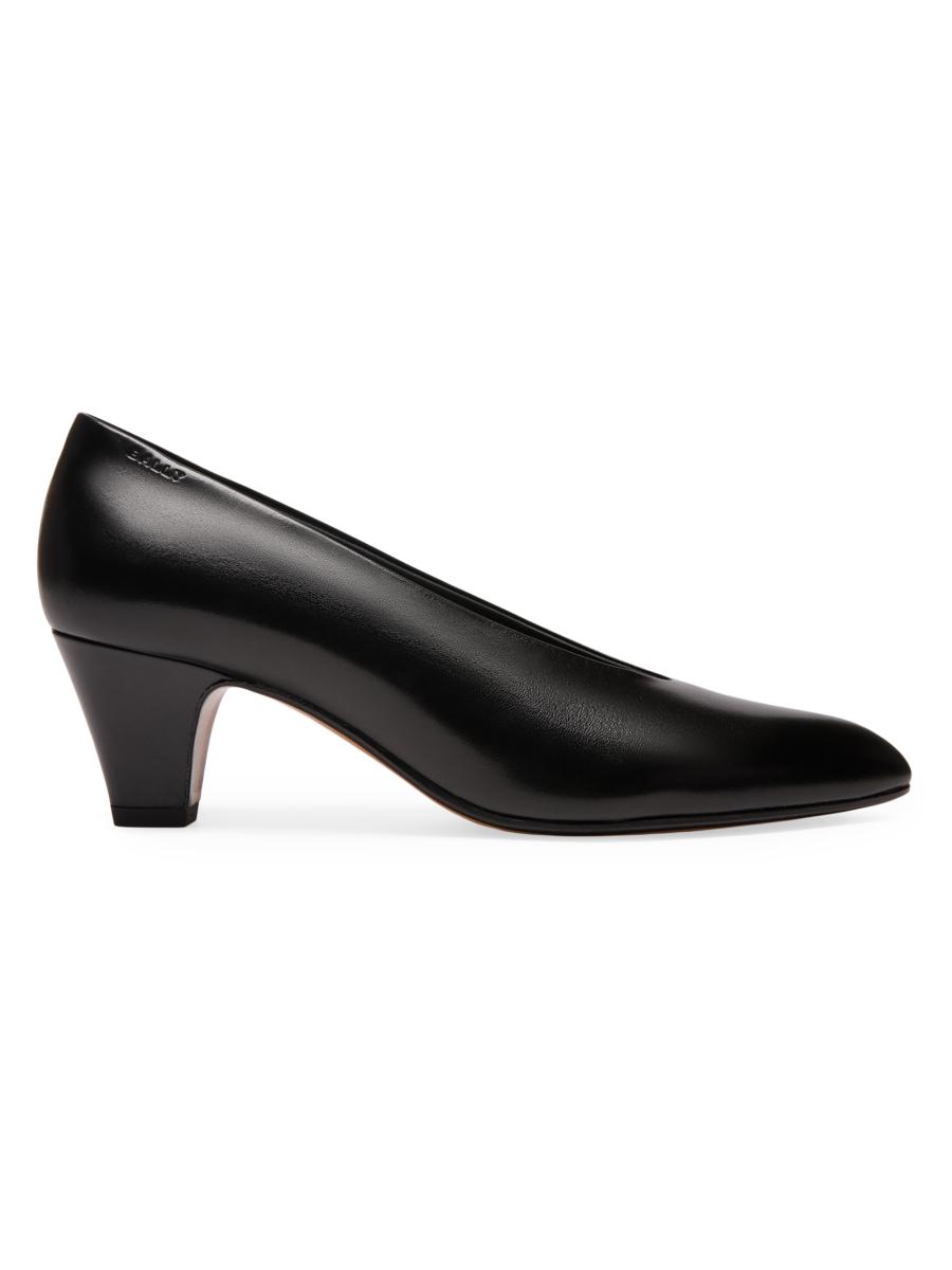 【美品】BALLY ブラック PRALIA 55 レザーパンプス Bally Aline 55MM Leather Pumps | Saks Fifth Avenue