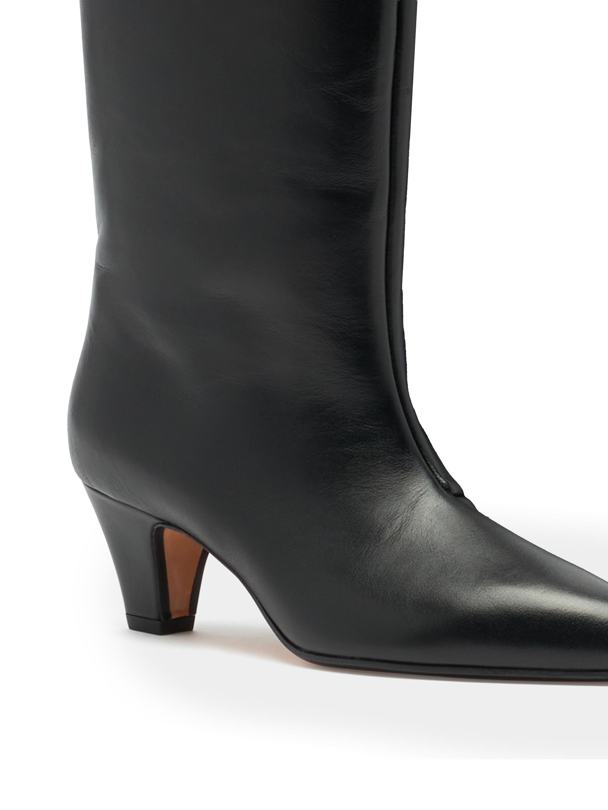 Bally Arval 55MM Leather Block-Heel Boots | Saks Fifth Avenue