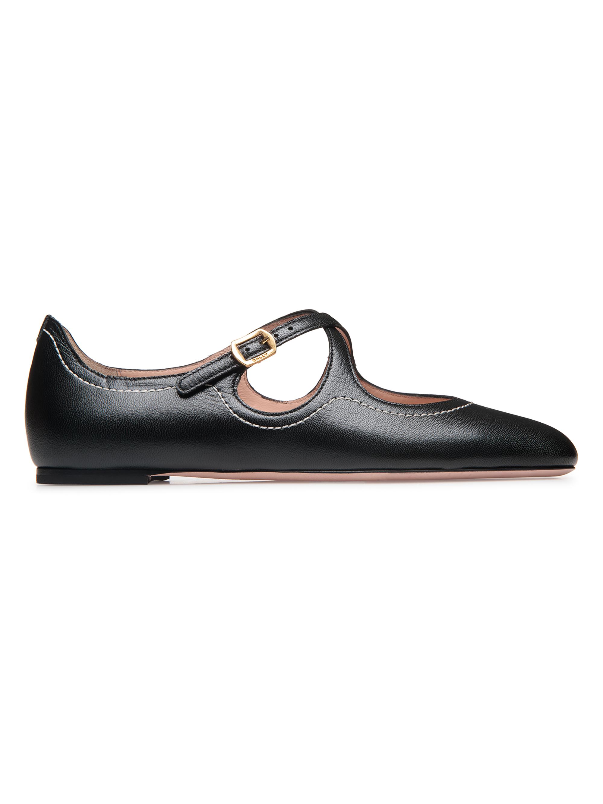 Bally Women's Beliska Leather Ballet Flats - Black