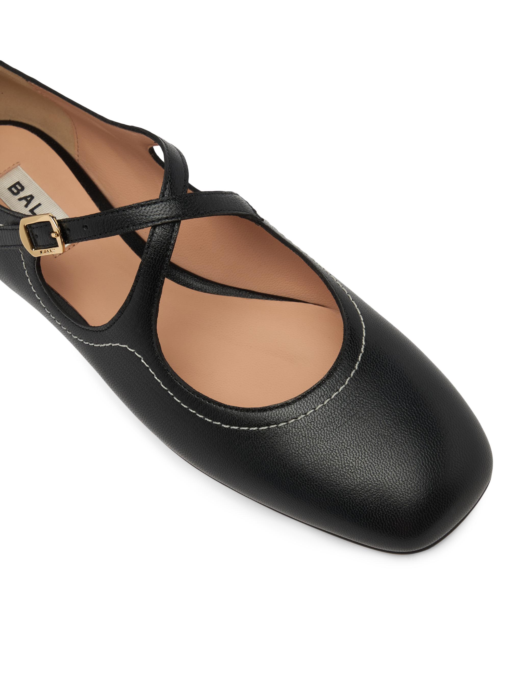 Bally Beliska Leather Ballet Flats | Saks Fifth Avenue