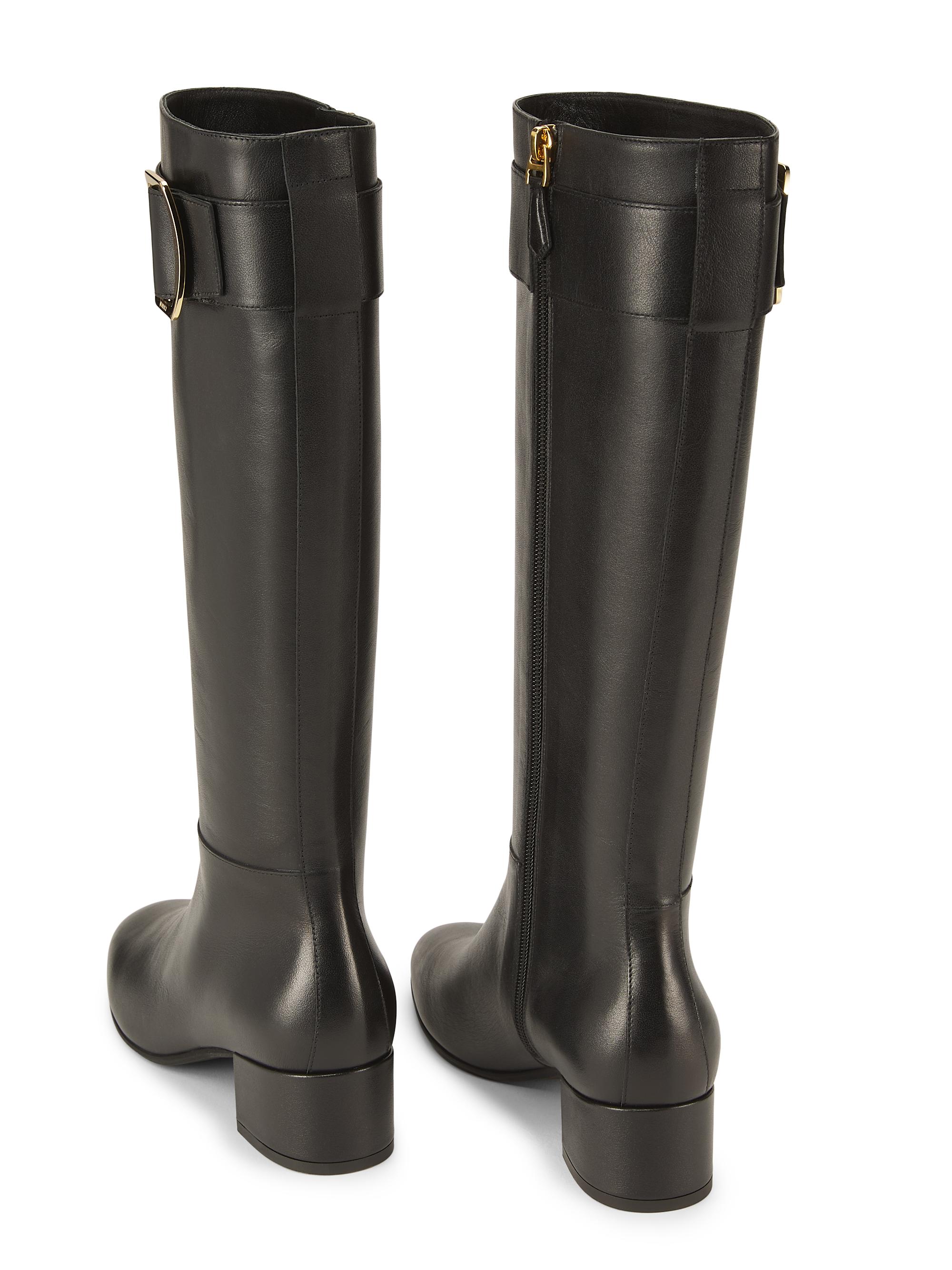 Bally Beloras Leather 40MM Long Boots | Saks Fifth Avenue