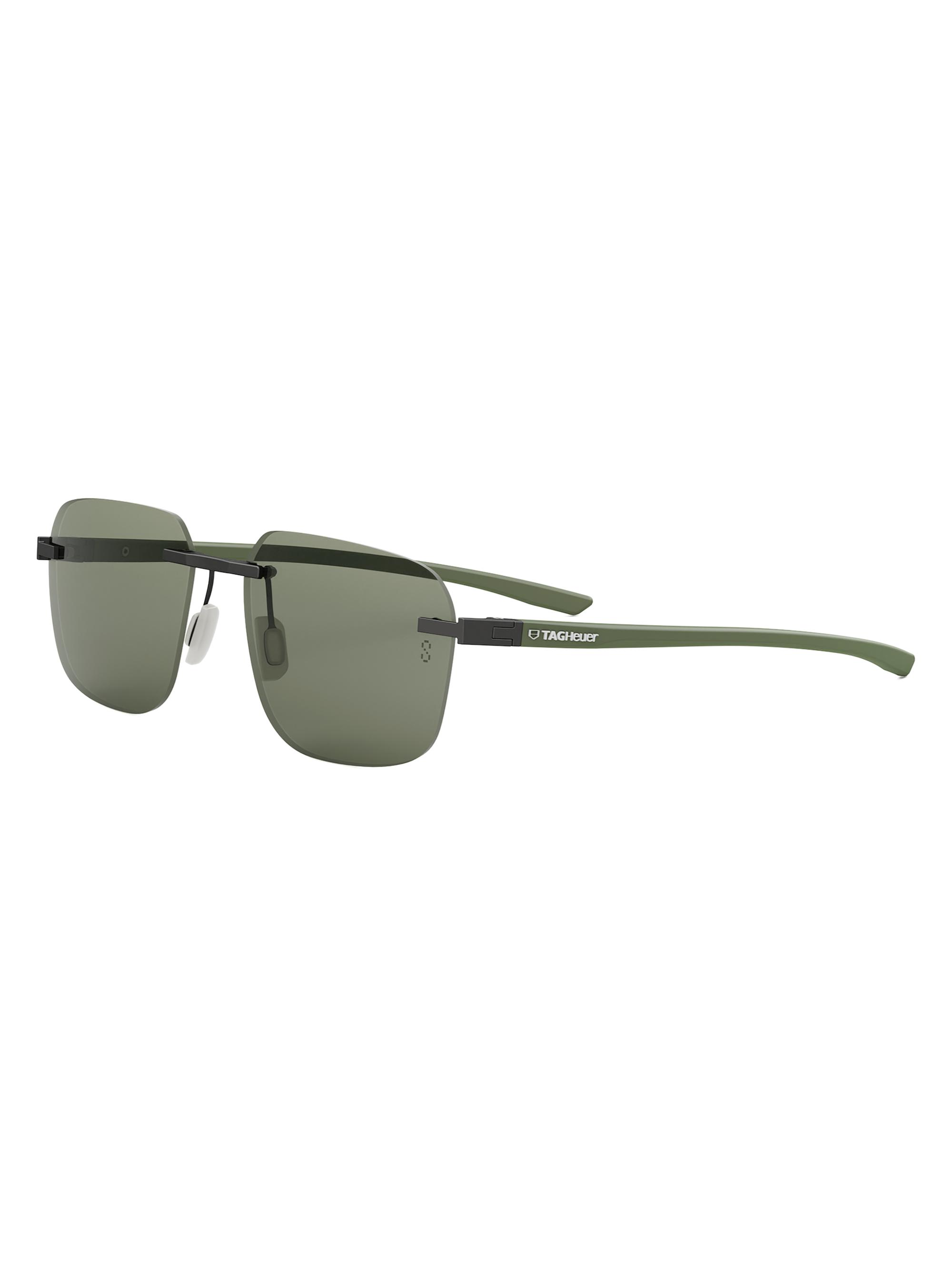 TAG Heuer Men's Essential 56MM Pilot Sunglasses - Matte Gunmetal Green