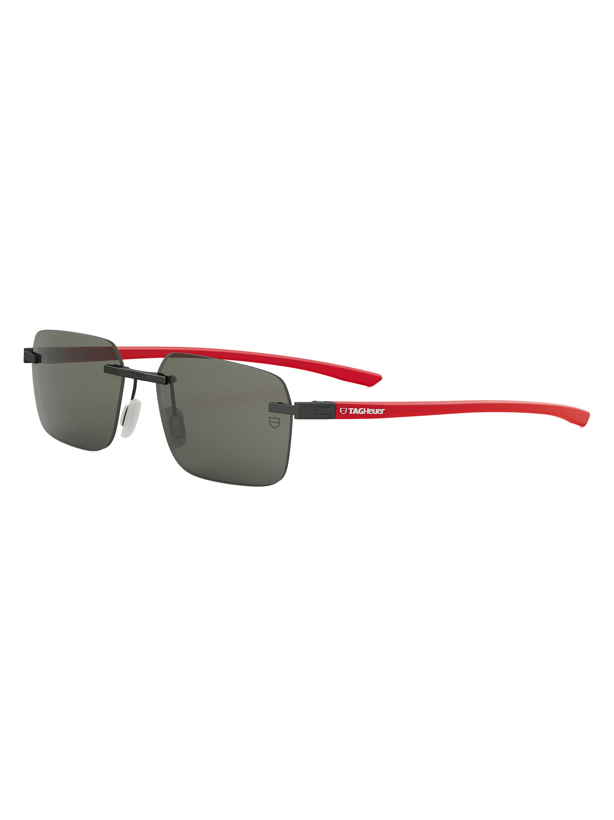 TAG Heuer Men's Essential 56MM Rectangular Sunglasses - Matte Black Smoke | Thumbnail 9