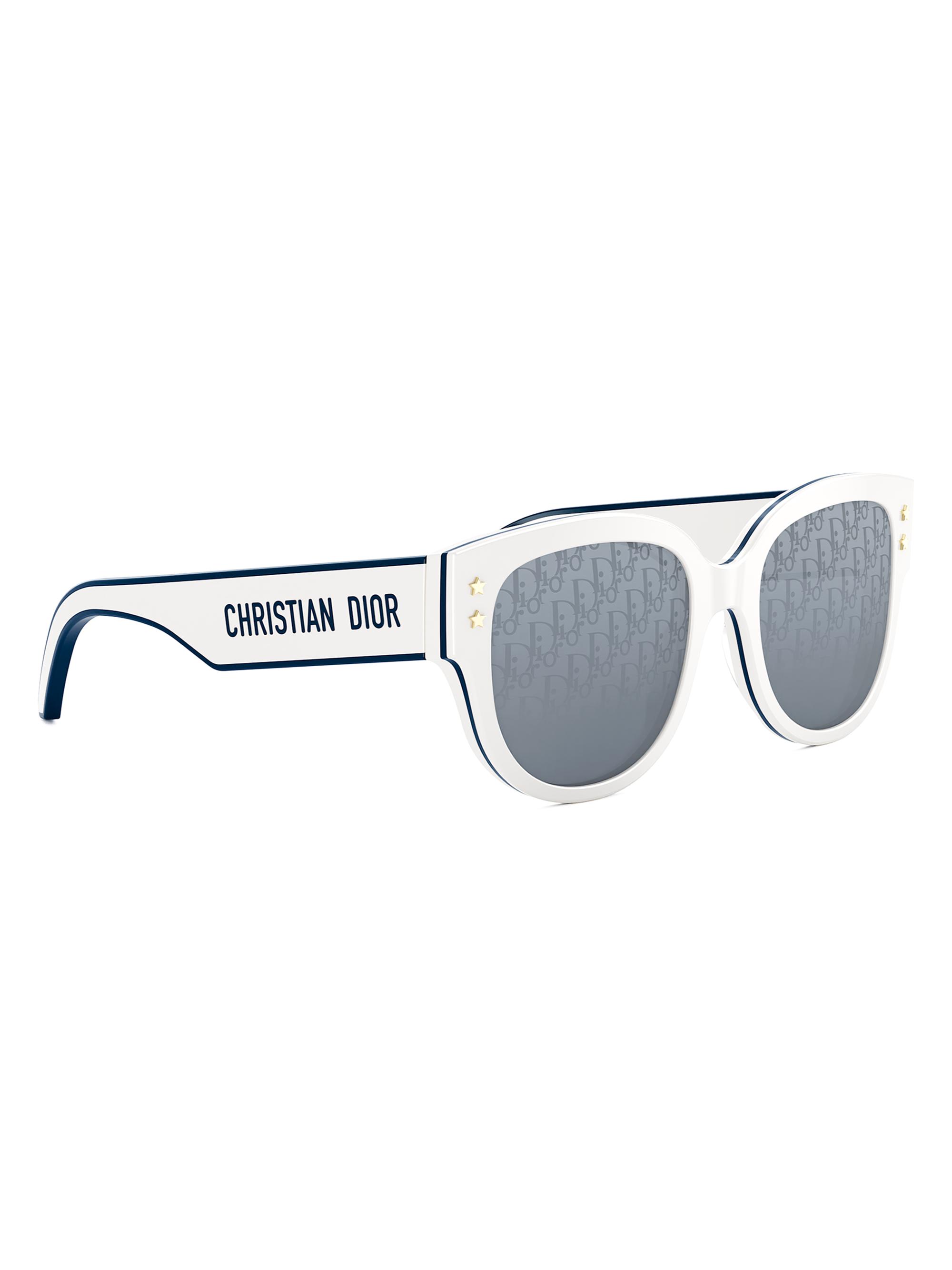 Dior サングラス ホワイト ロゴ ビッグフレーム ケース付き Dior DiorPacific B2I 54MM Butterfly Sunglasses | Saks Fifth Avenue