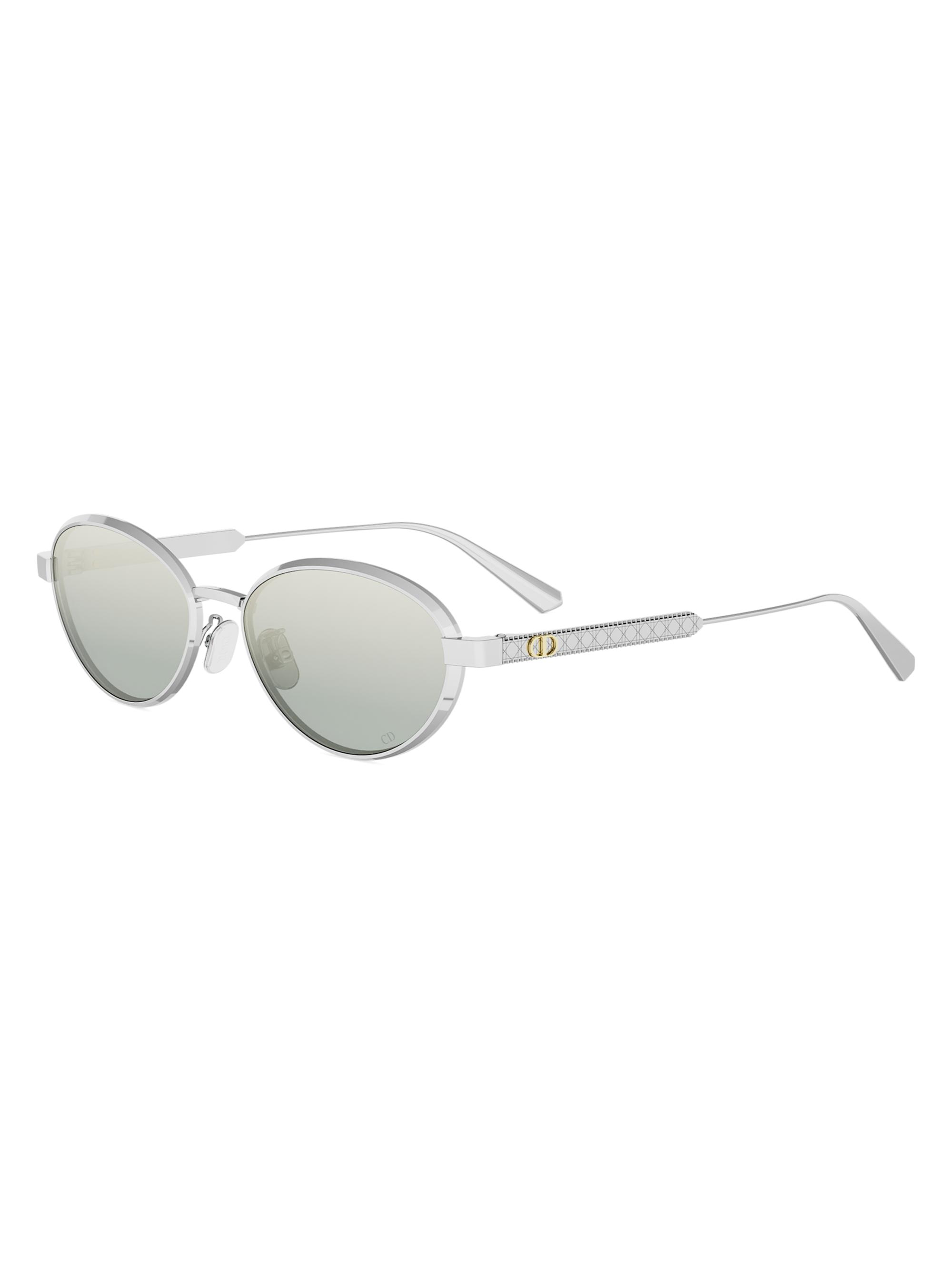 DIOR Women's DiorCannage R1U 53MM Oval Sunglasses - Silver Blue
