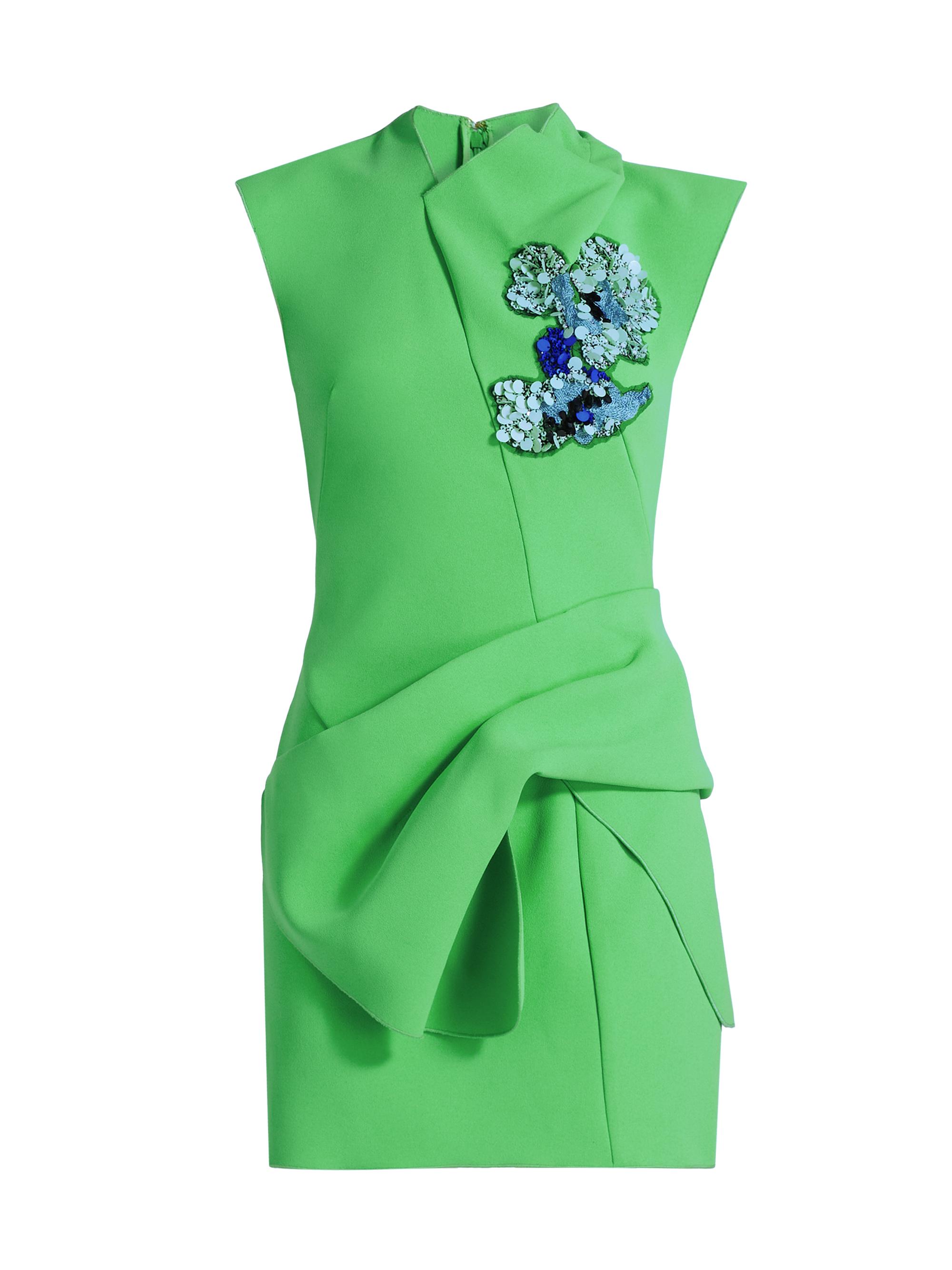 Acler Yelford Beaded Draped Minidress | Saks Fifth Avenue