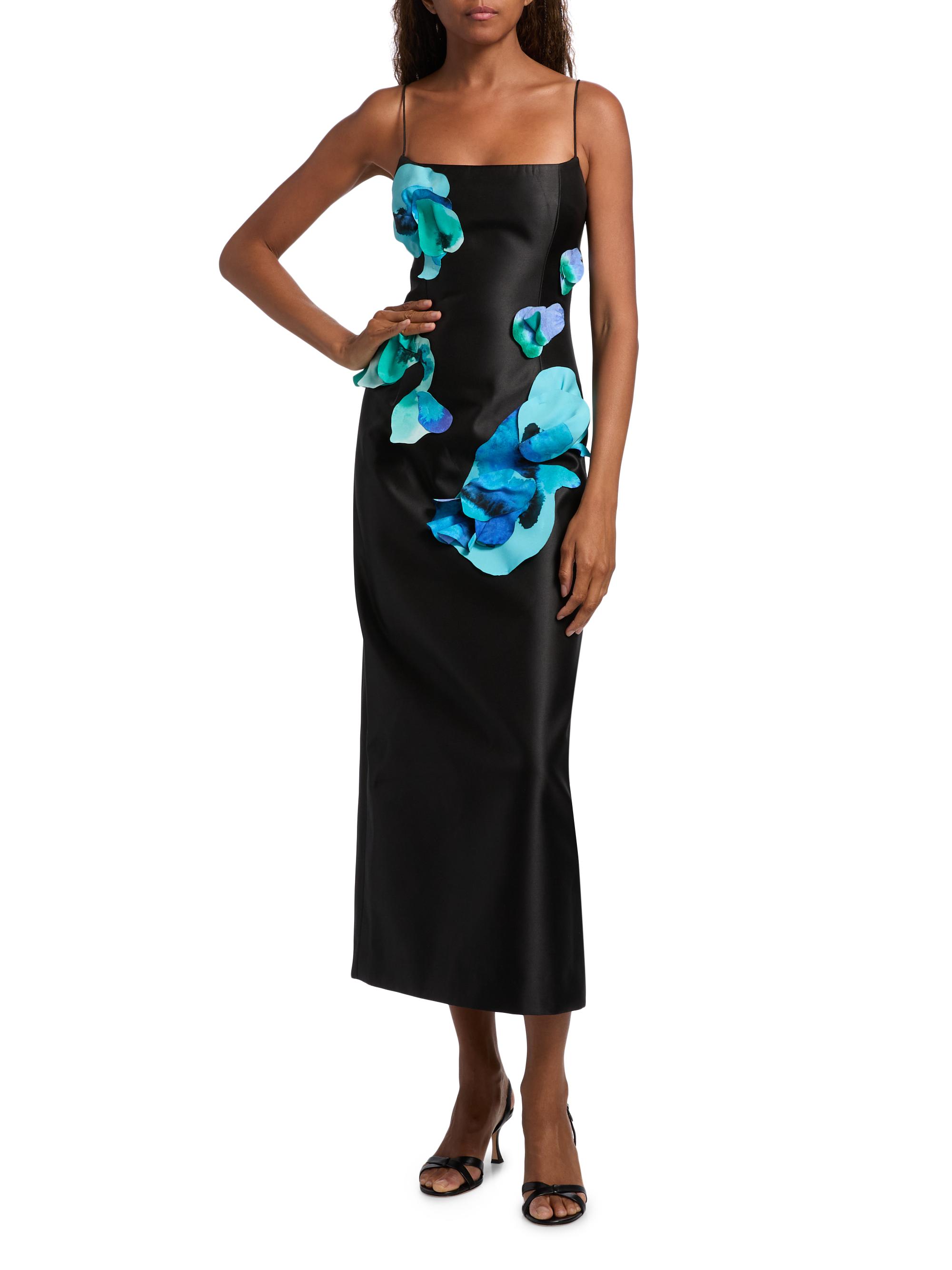 Acler Parrfold Peal Appliqué Midi-Dress | Saks Fifth Avenue
