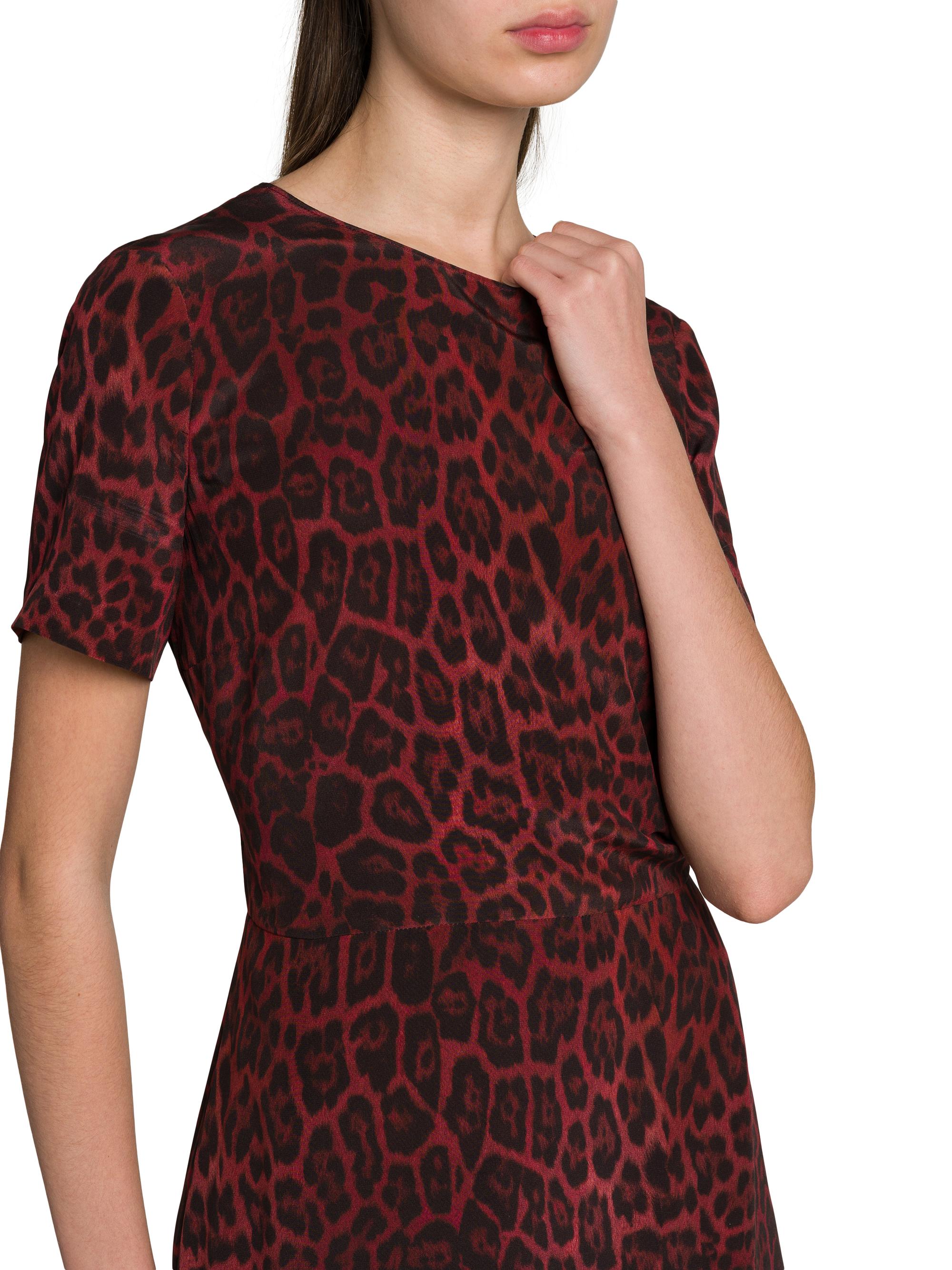 Stella McCartney Iconic Leopard Silk Crewneck Minidress | Saks Fifth Avenue