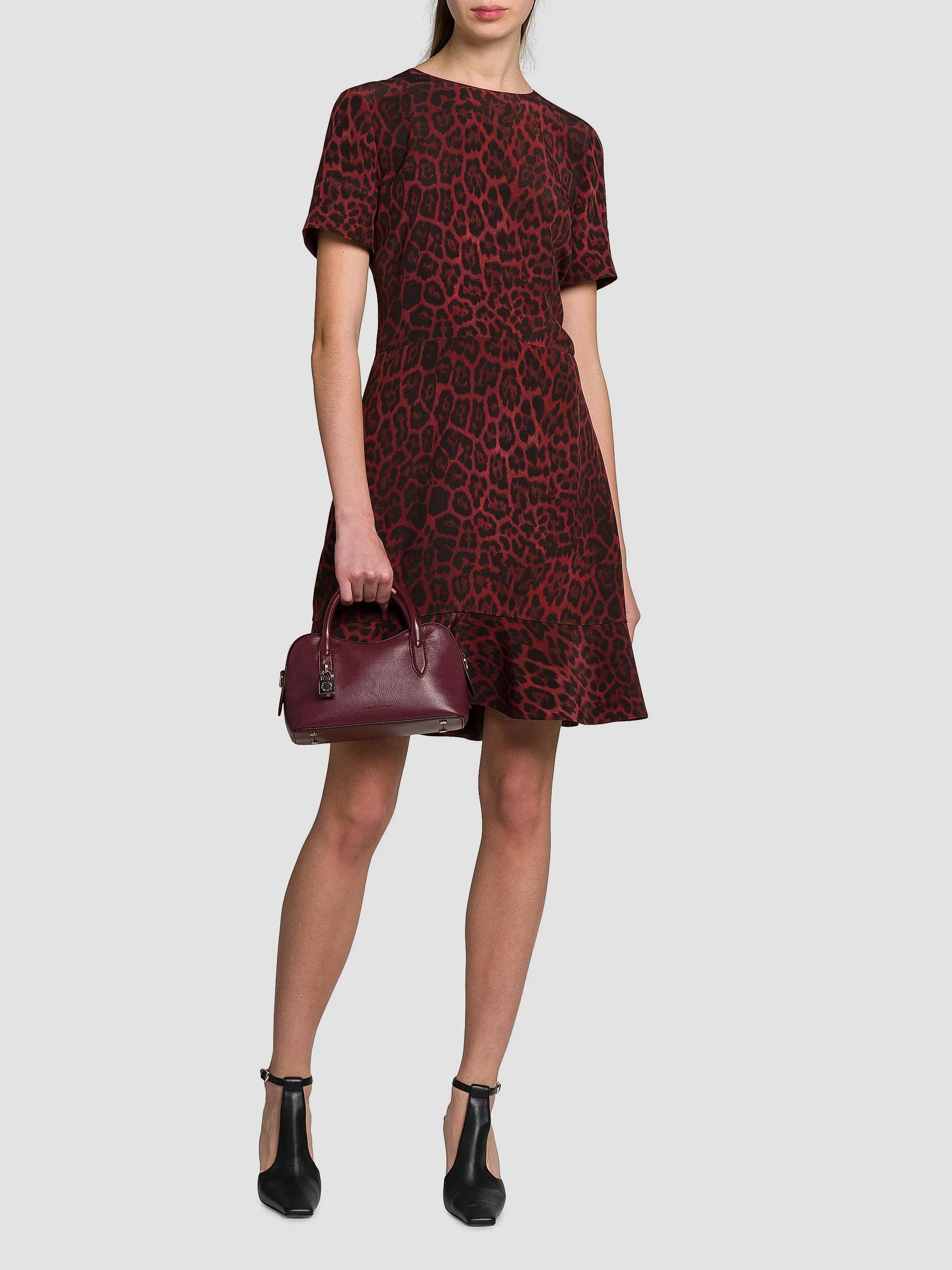 Stella McCartney Iconic Leopard Silk Crewneck Minidress | Saks