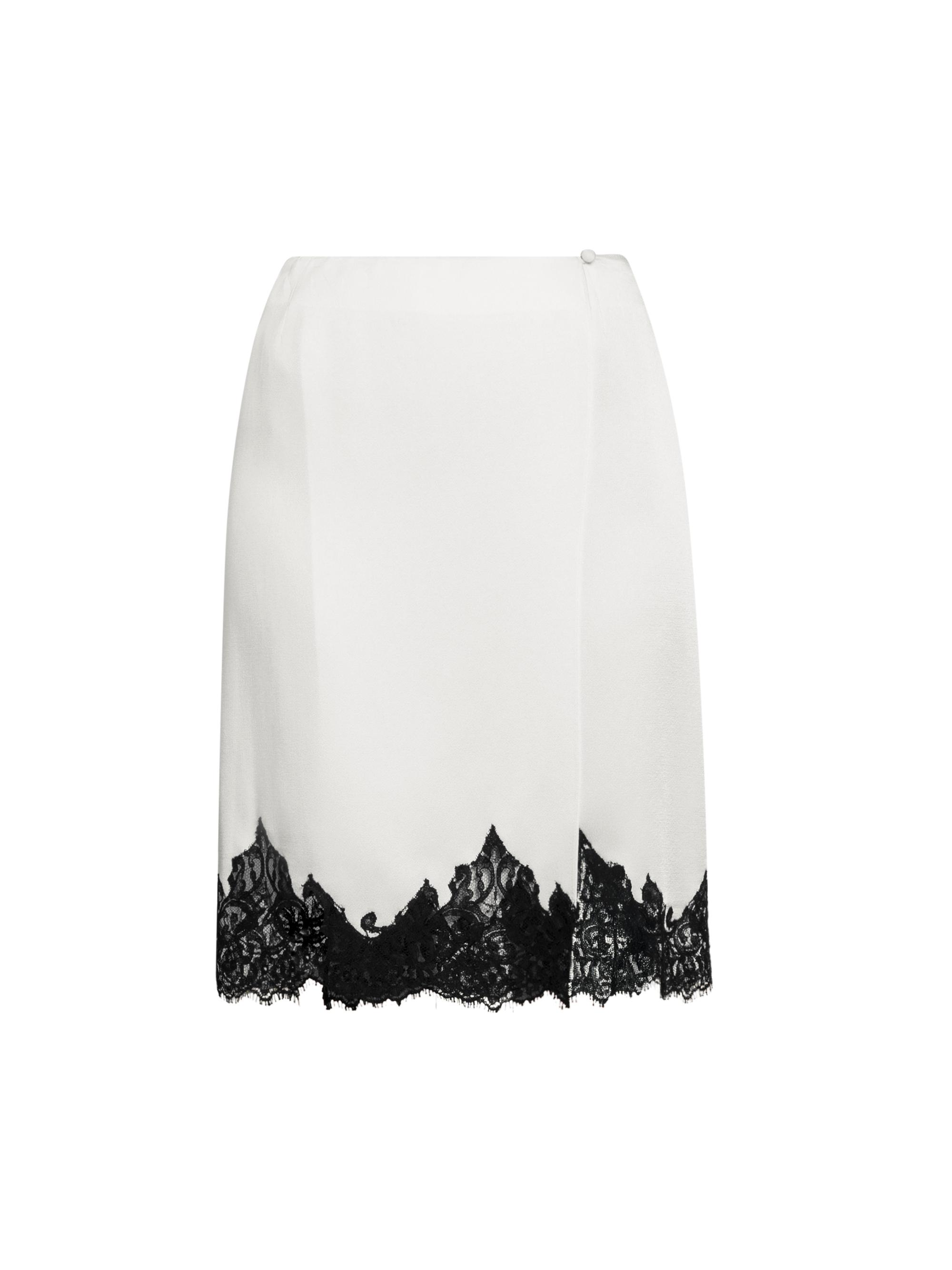 Stella McCartney Women's Satin-Lace Wrap Mini-Skirt - Cream