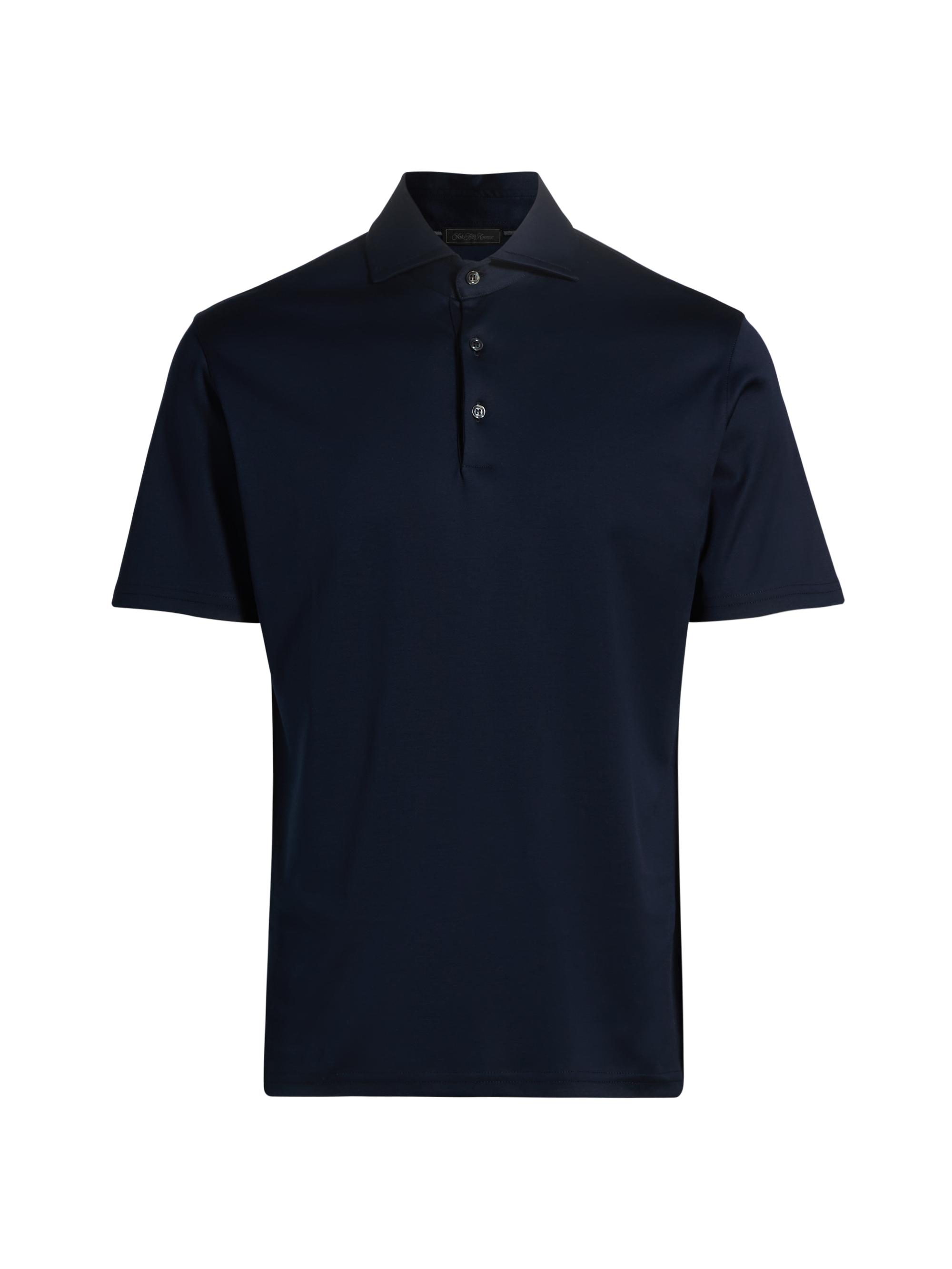 Saks Fifth Avenue Men's COLLECTION Knit Polo Shirt - Navy