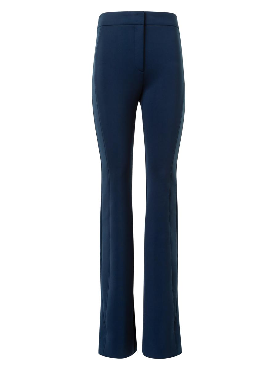 Akris Women's Faris Neoprene Bootcut Pants In Blue