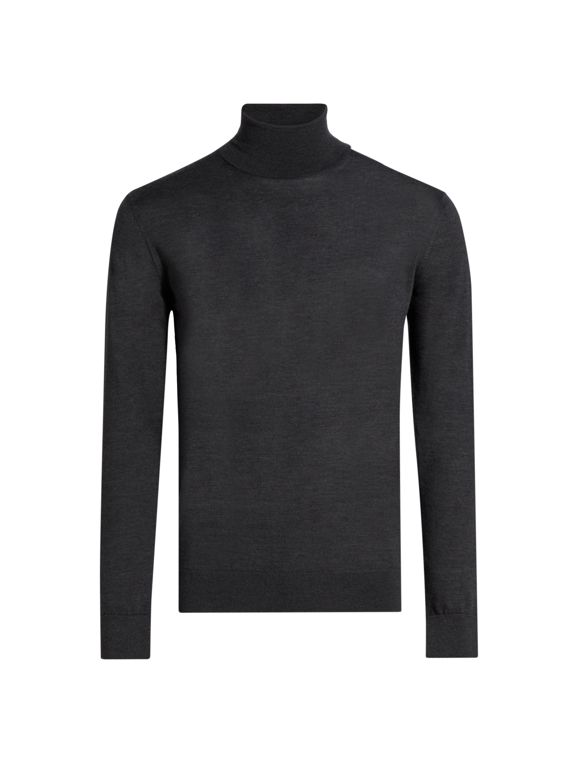 Saks Fifth Avenue Men's COLLECTION Merino Wool-Cashmere Turtleneck Sweater - Charcoal