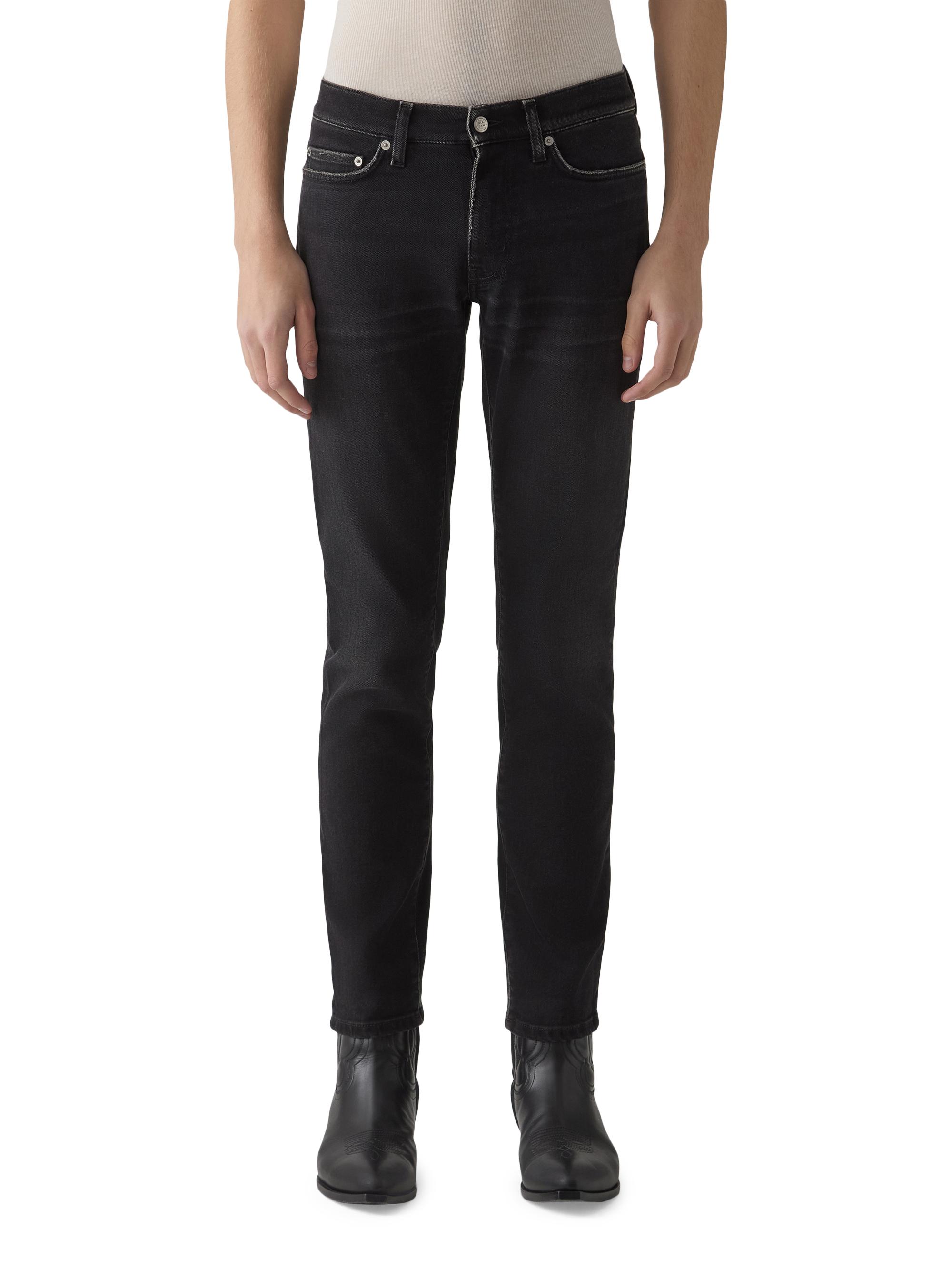 BLK DNM Men's Stretch-Denim Mid-Rise Slim-Fit Jeans - Subtle Black
