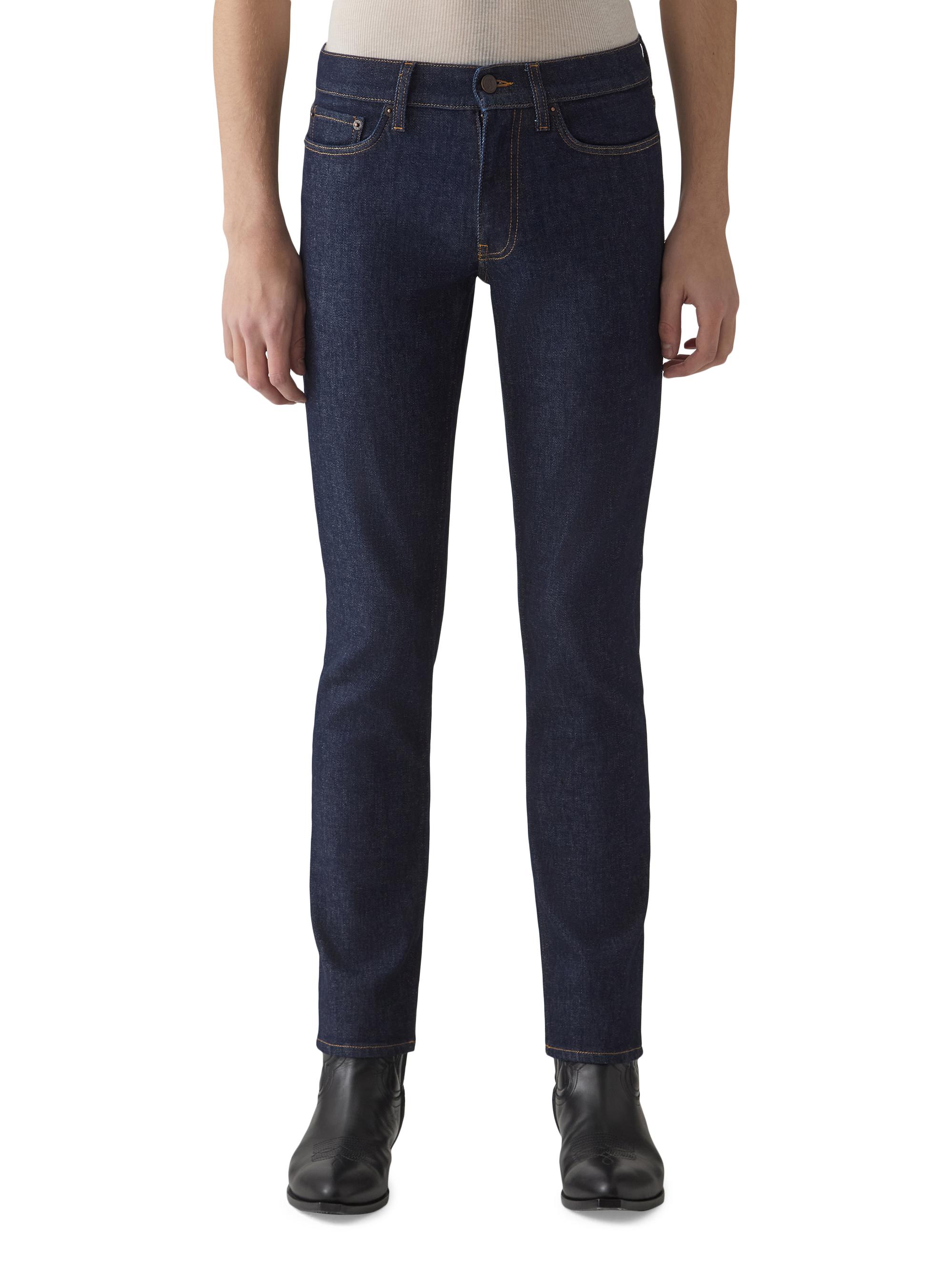 BLK DNM Men's Stretch-Denim Mid-Rise Slim-Fit Jeans - Blue Rinse