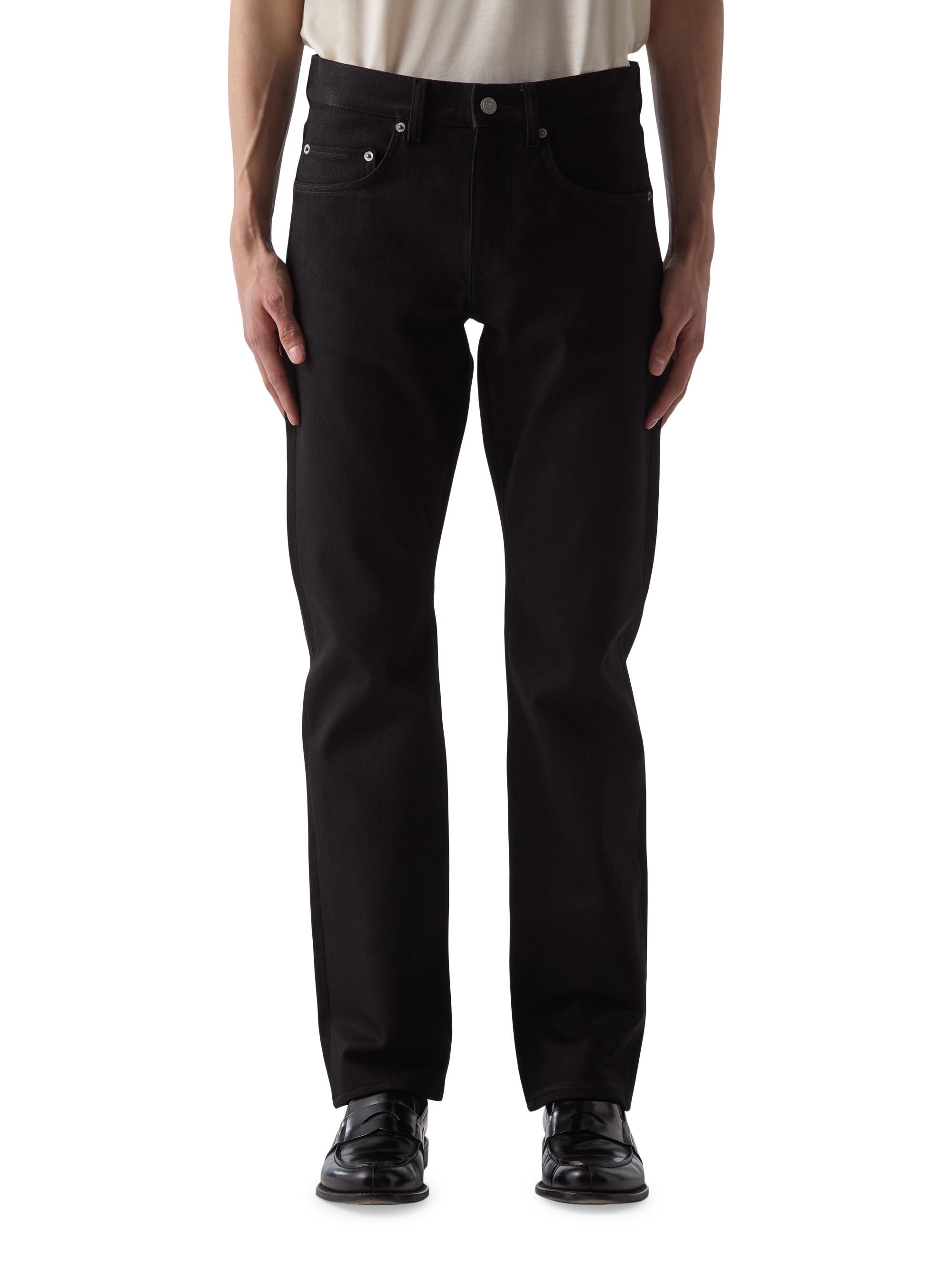 BLK DNM Men's Stretch-Denim Mid-Rise Straight-Leg Jeans - Black Black - Women's Clothing