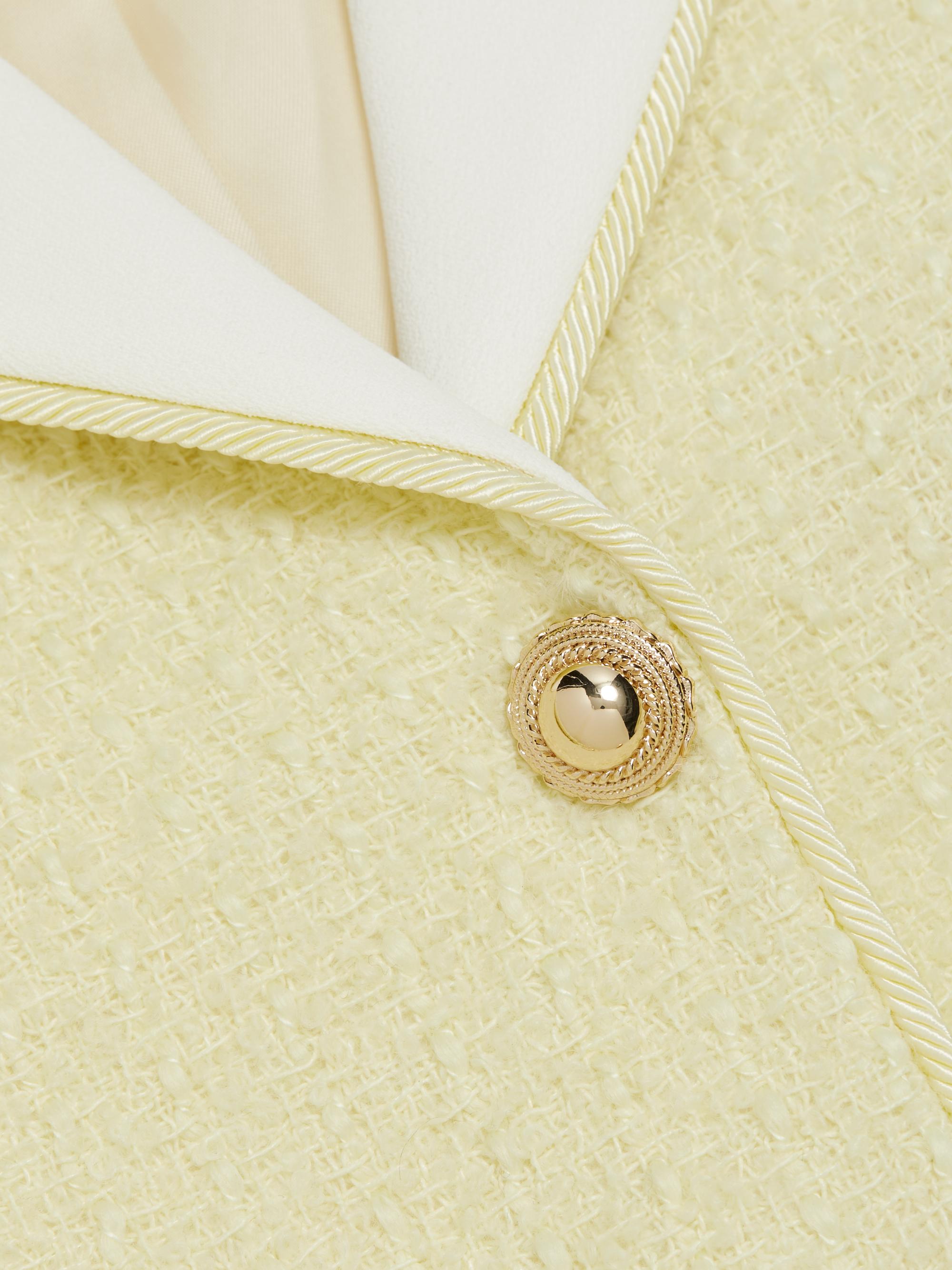 Self-Portrait Bouclé Sailor Collar Jacket | Saks Fifth Avenue