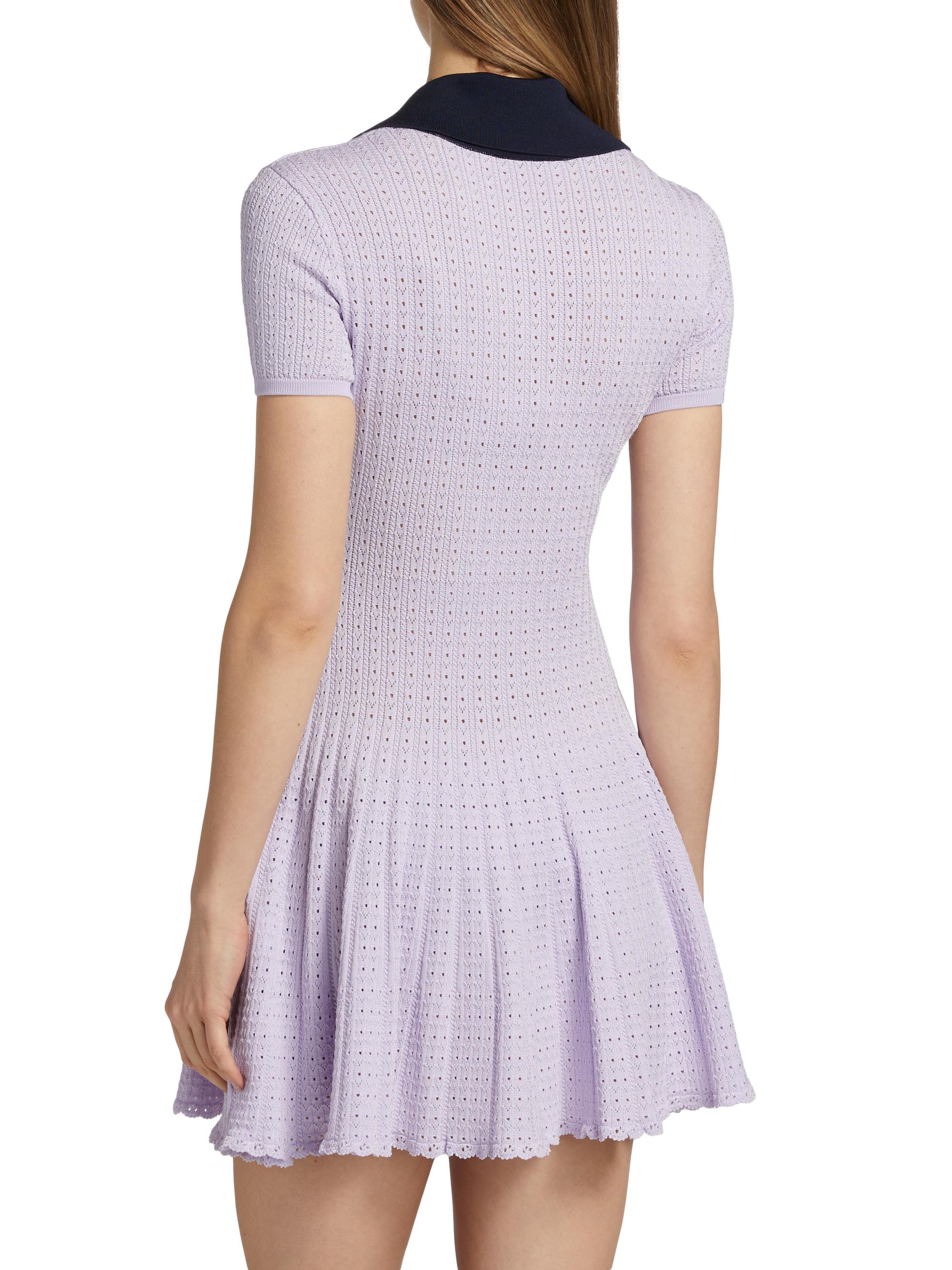 knee length dresses for ladies Peony Pointelle Shift Mini Dress S / Seashell main image 1