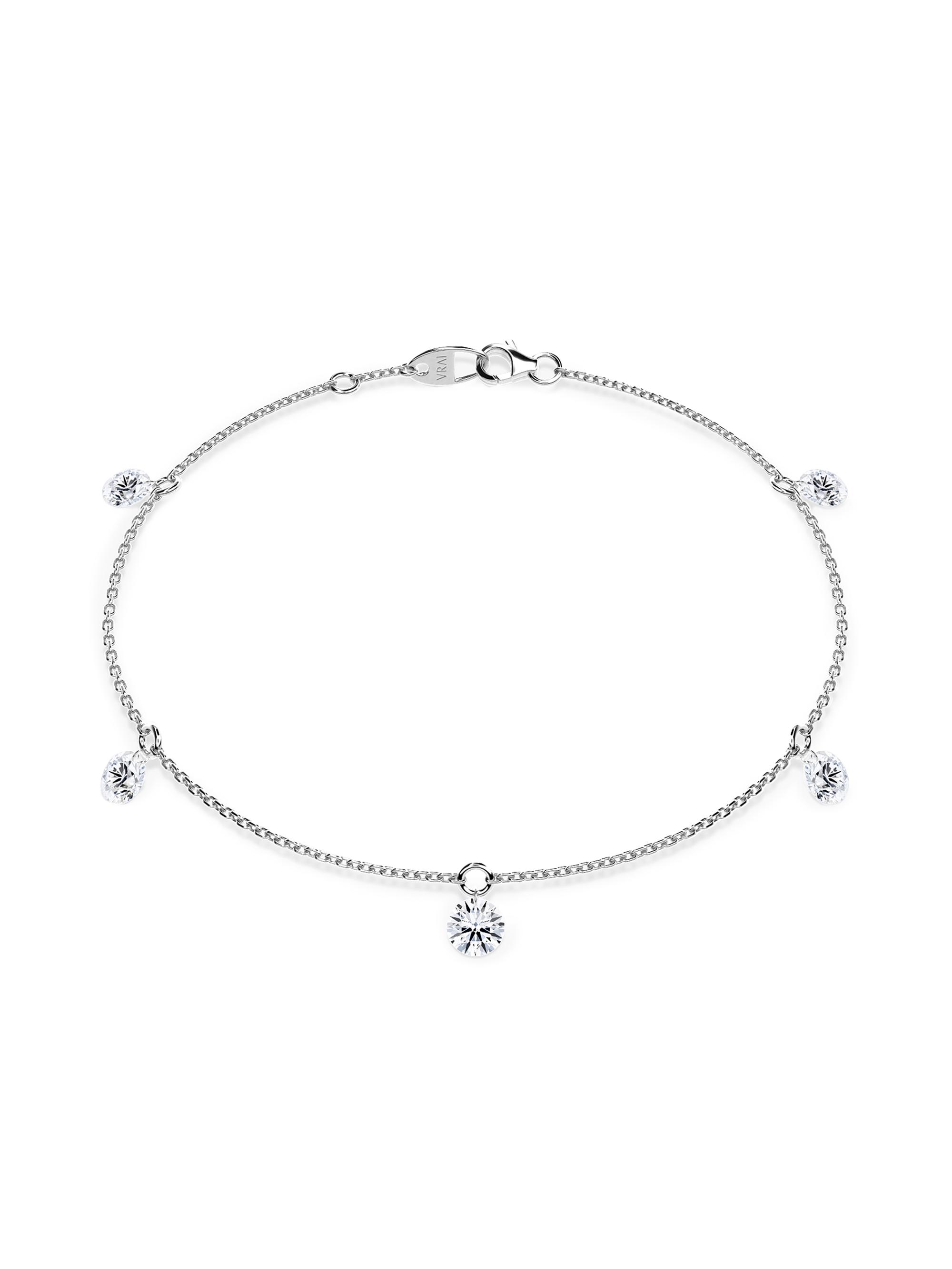 VRAI Women's 14K Gold & 1.25 TCW Lab-Grown Diamond Floating Station Bracelet - White Gold
