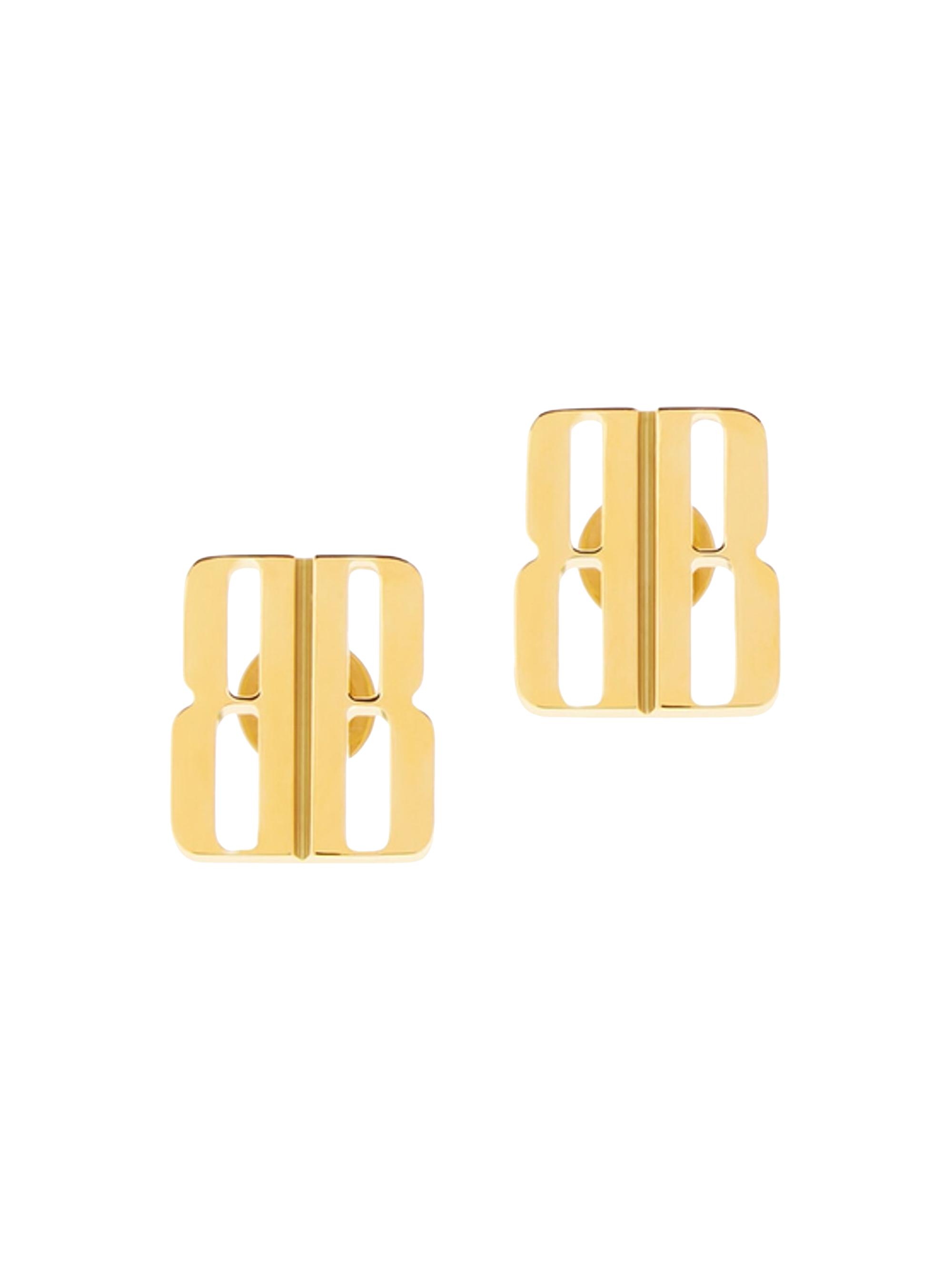 Balenciaga Women's Nano  Stud Earrings - Gold
