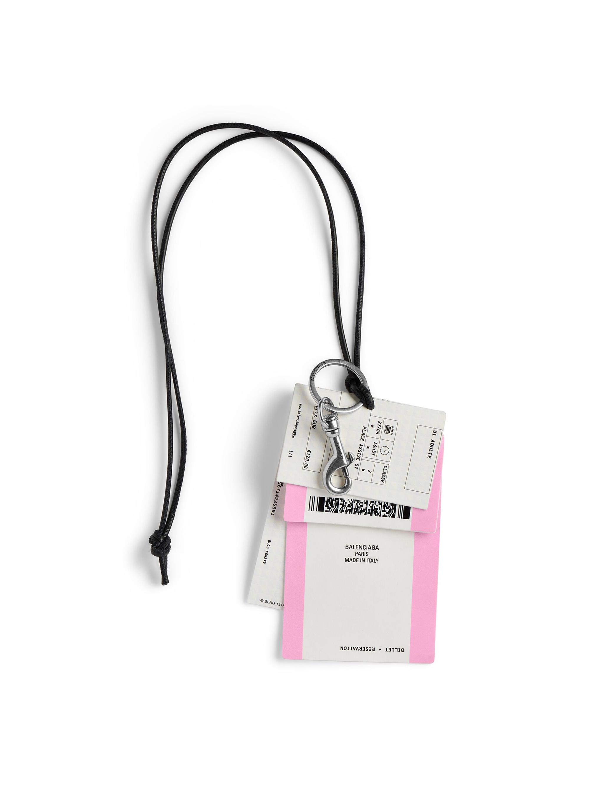 バレンシアガ BALENCIAGA Train Ticket keychain 0400022752651_WHITE?wid=600&