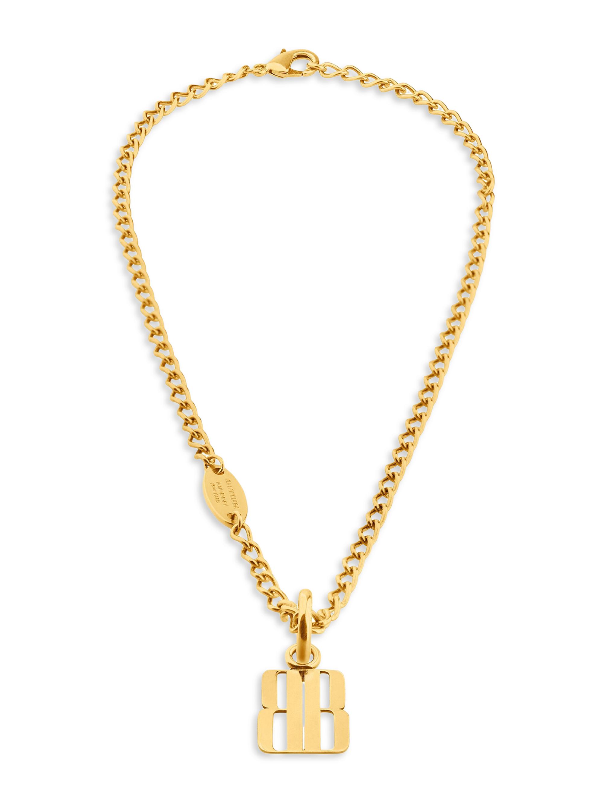 Balenciaga Women's Nano Thin Necklace - Gold