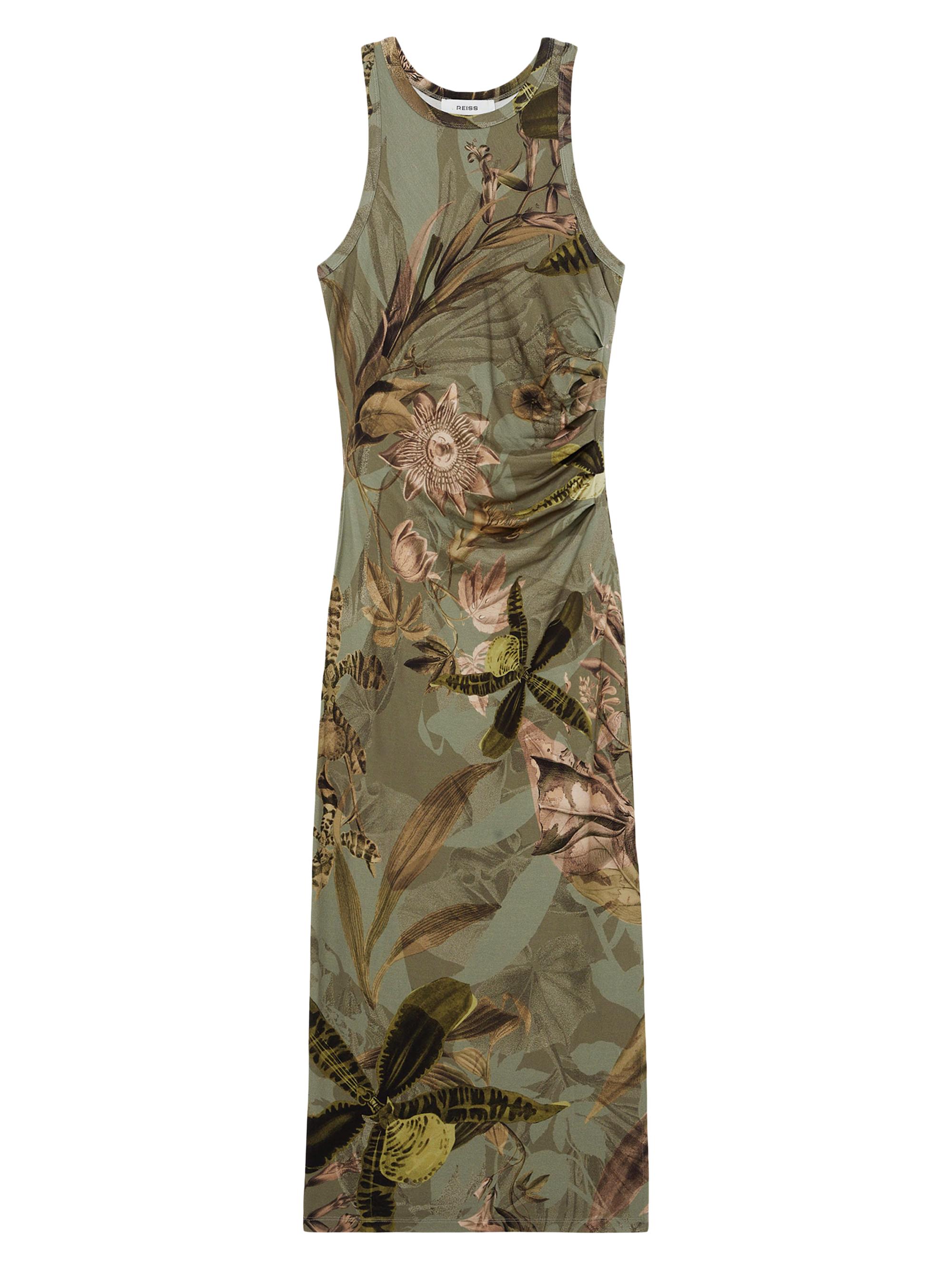 Reiss Women's  x NYBG Lola Stretch Floral Maxi Dress - Khaki