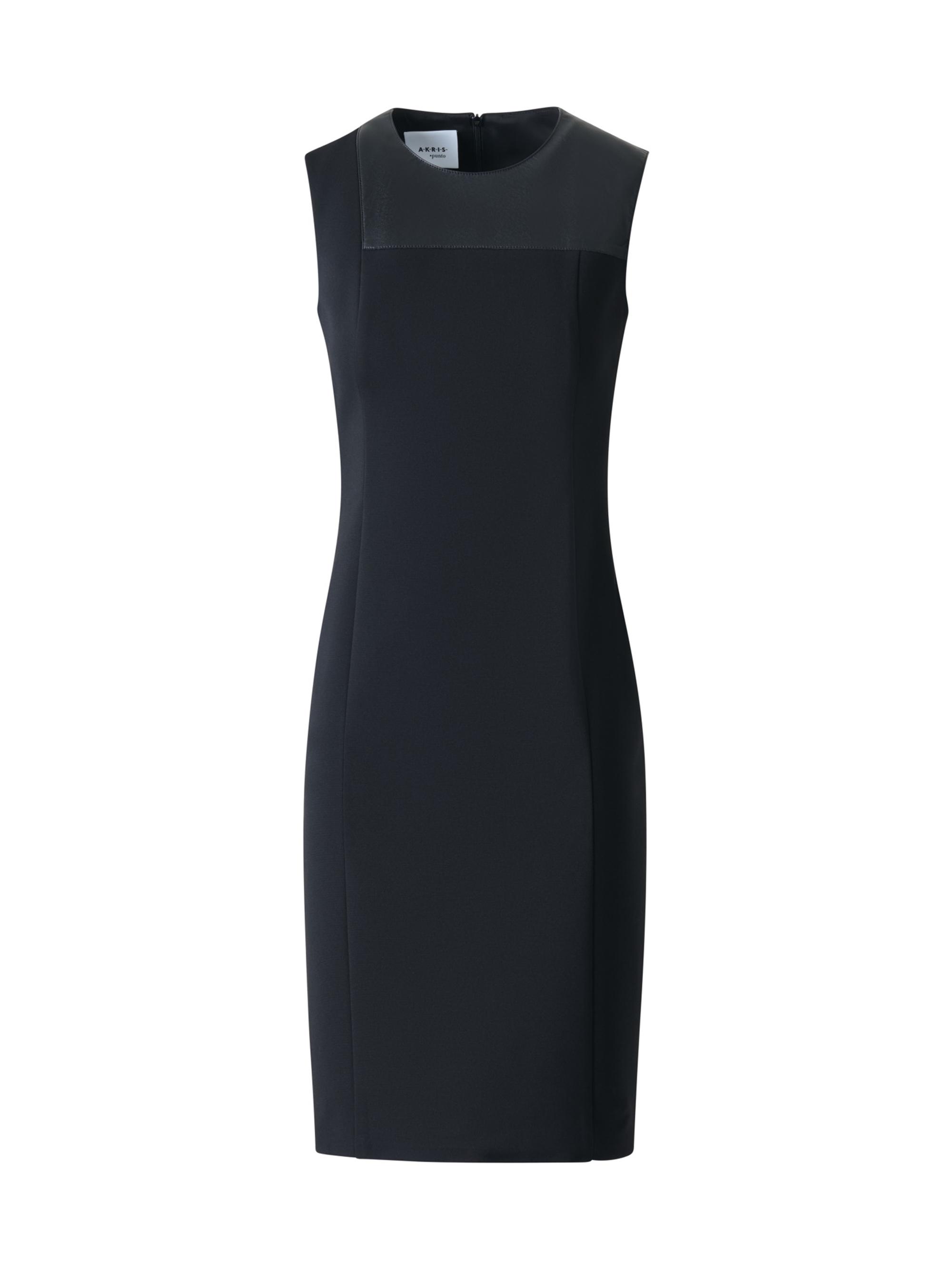 Akris punto Women's Mixed-Media Sheath Dress - Black