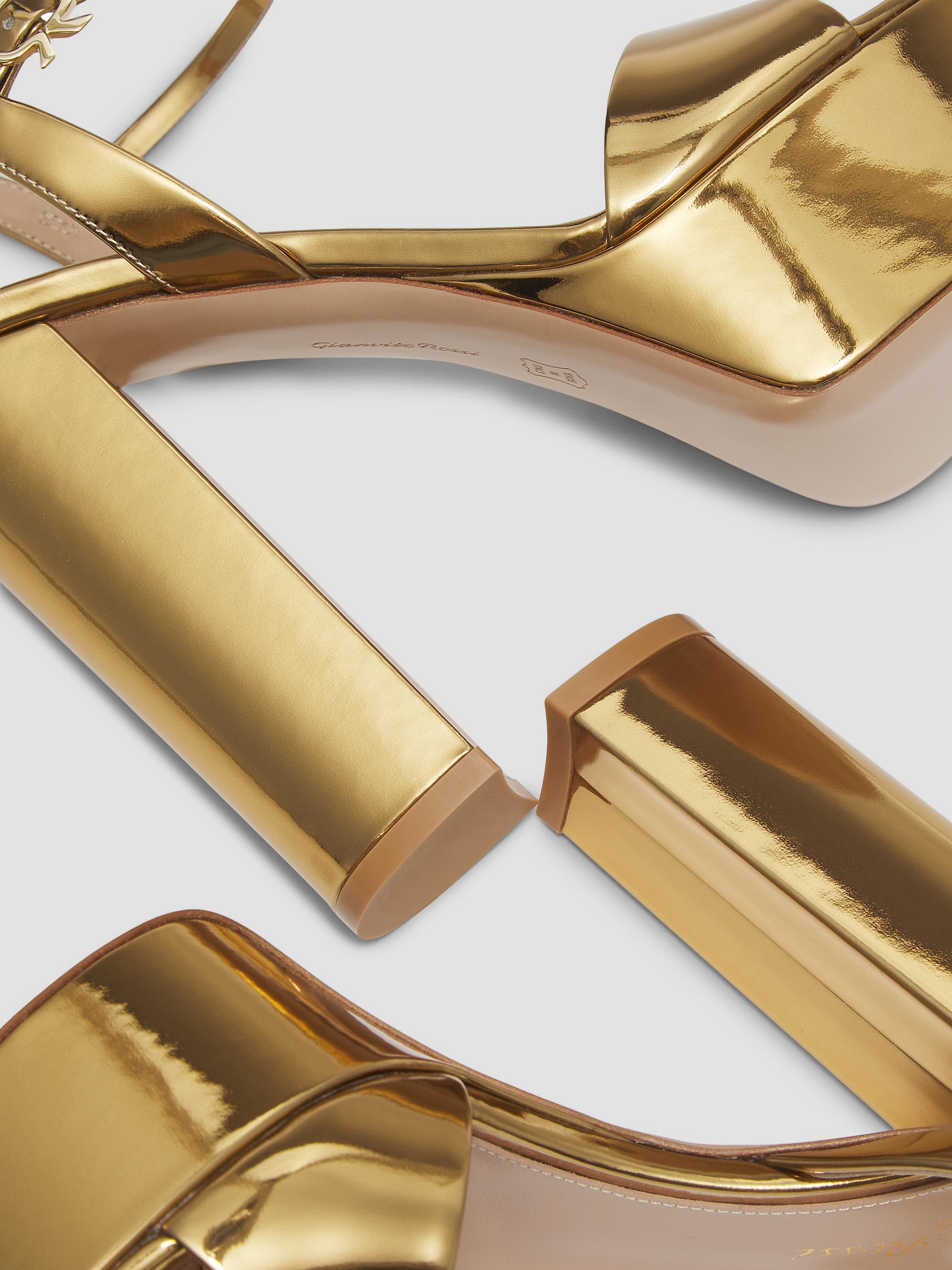 Gianvito Rossi 120MM Metallic Leather Platform Sandals | Saks