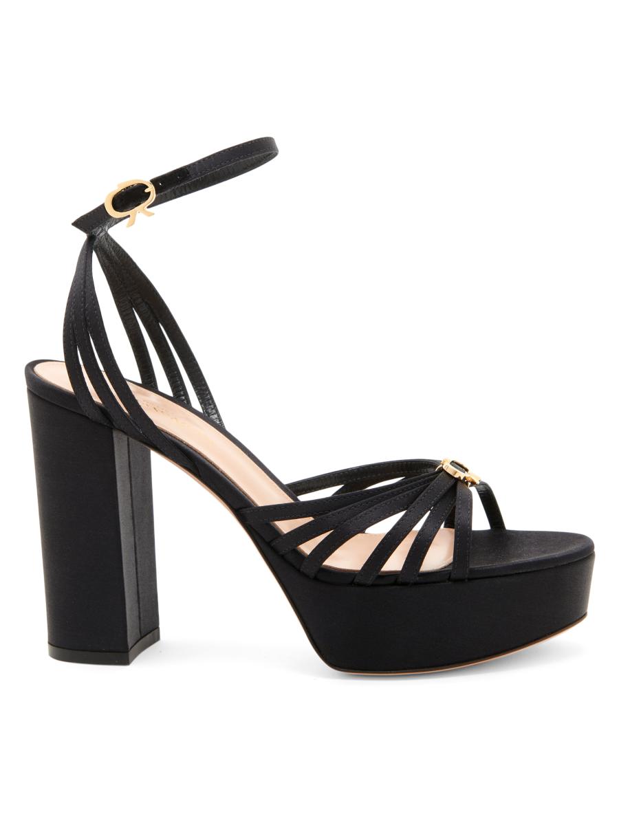 Gianvito Rossi 100MM Crepe Satin Platform Sandals | Saks