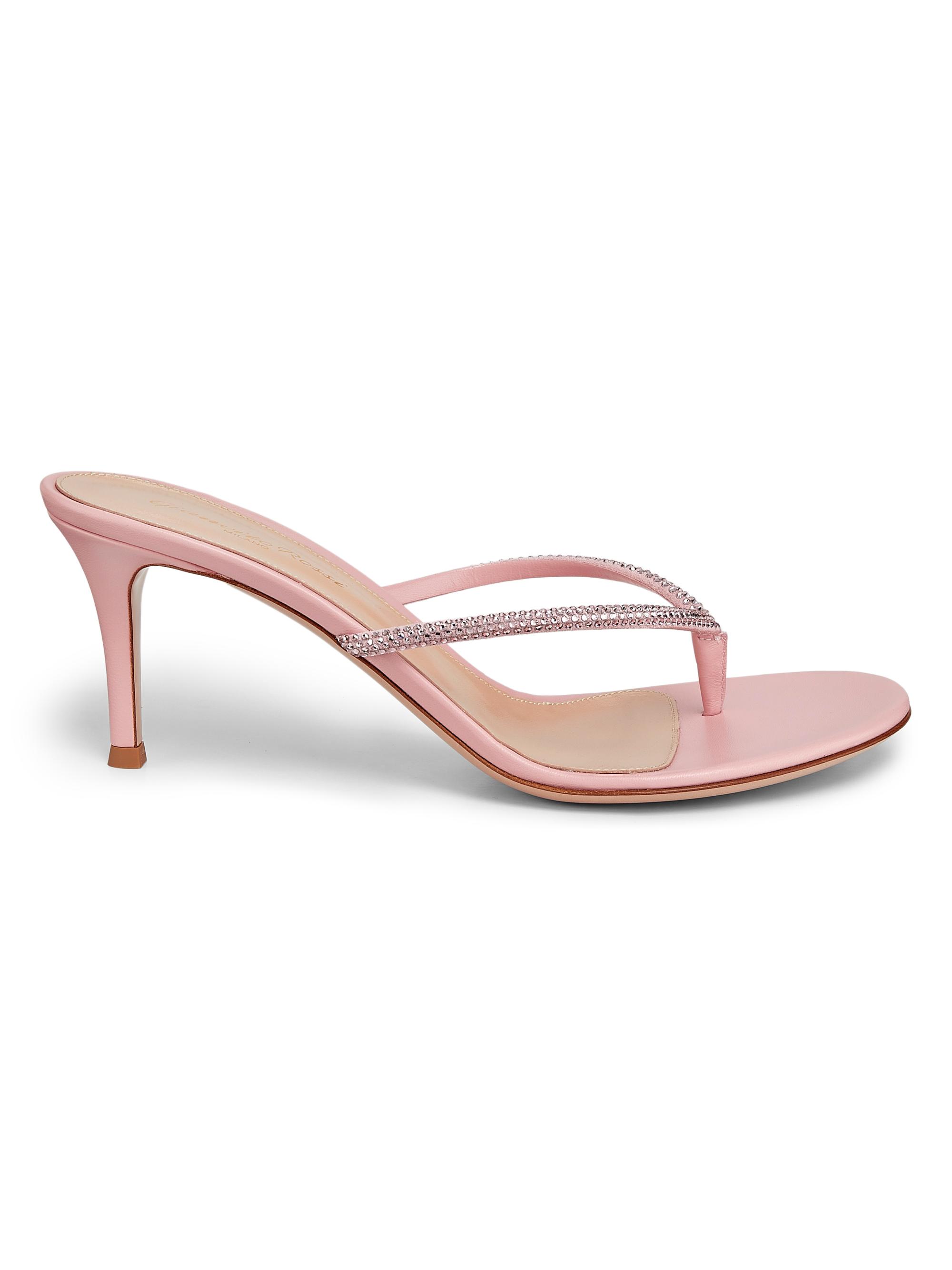 Gianvito Rossi Vitello Glove 55M Sandals | Saks Fifth Avenue