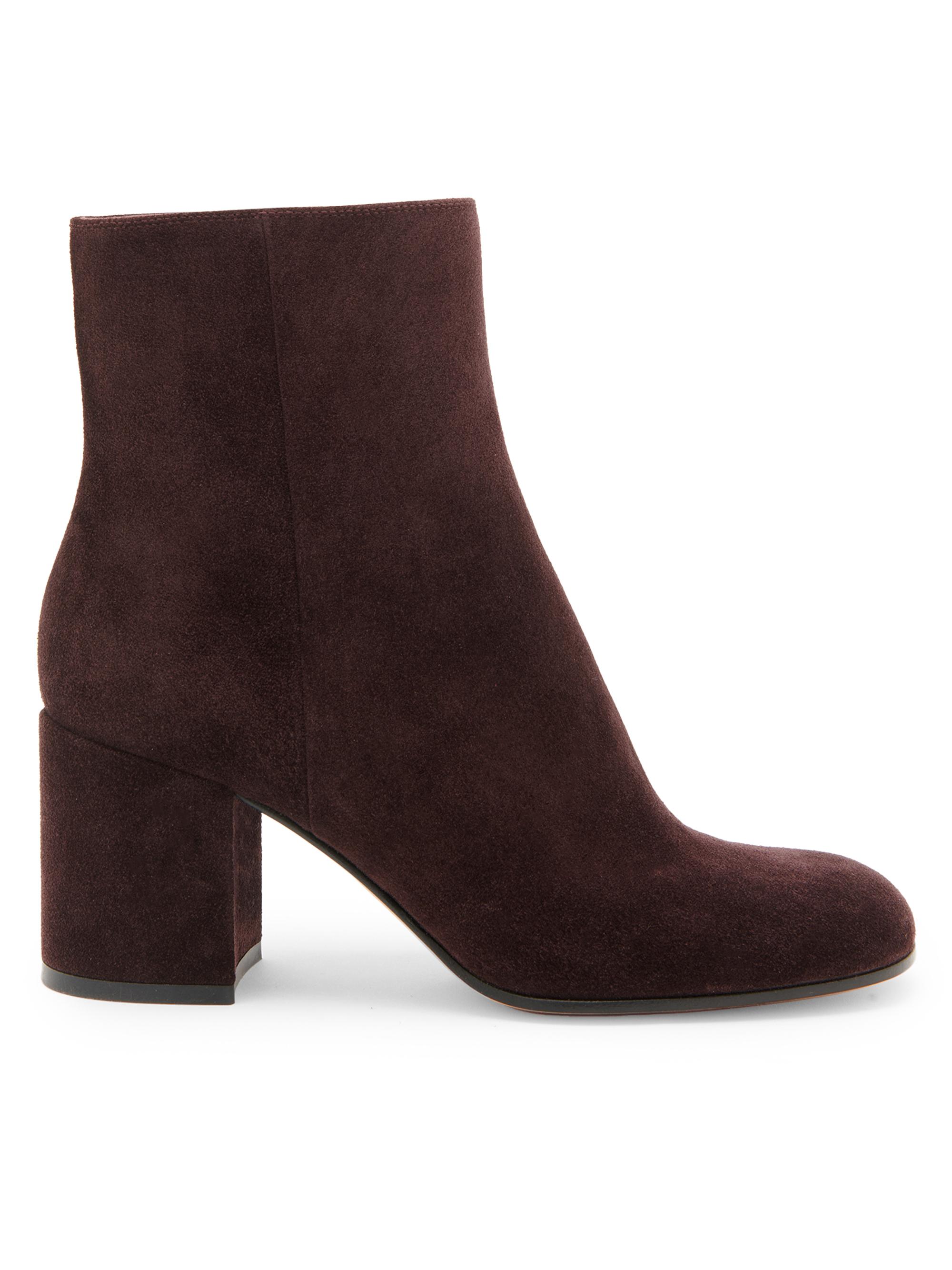 Gianvito Rossi Women's Joelle 70MM Suede Ankle Boots - Bourgogne | Thumbnail 6