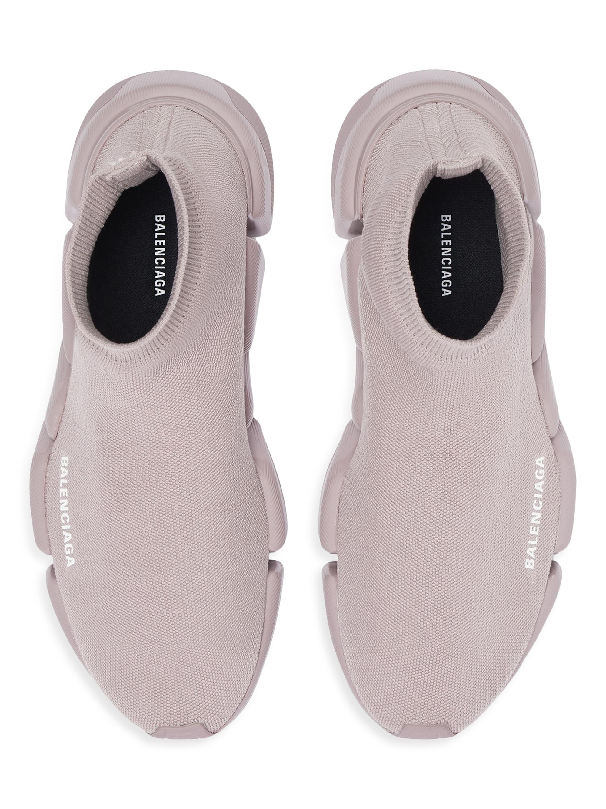Balenciaga Women's Speed 2.0 Knit Sneakers - Faded Purple | Thumbnail 6