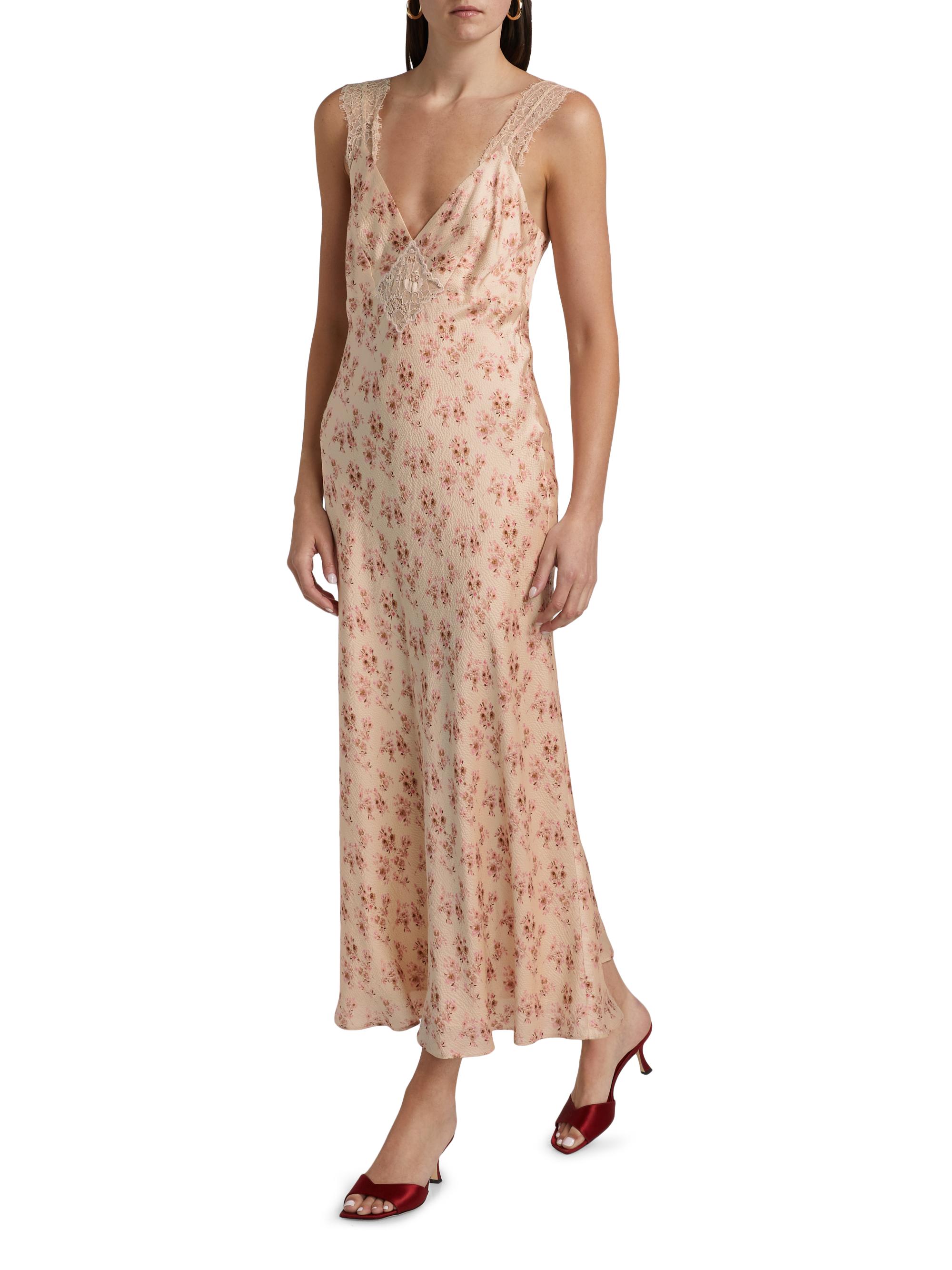 Cami NYC Rika Floral Slik Slip Dress | Saks Fifth Avenue