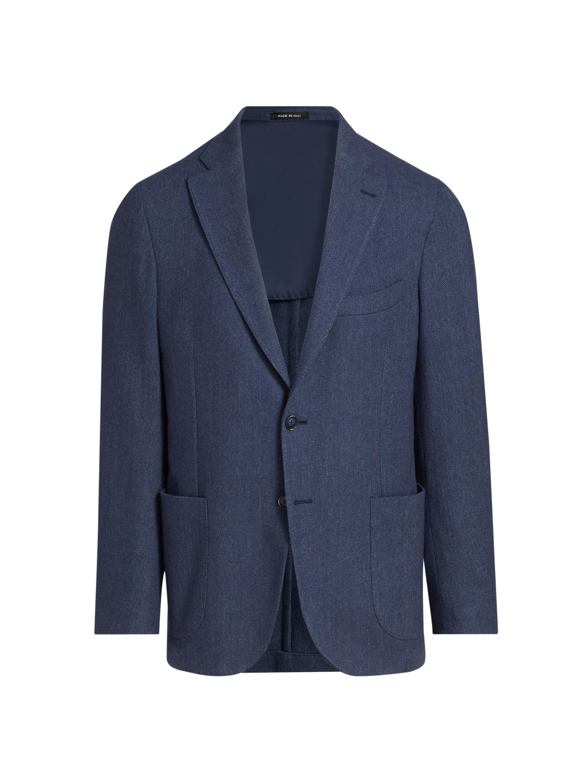 Ralph Lauren Purple Label Indigo Cotton-Linen Denim Sport Coat