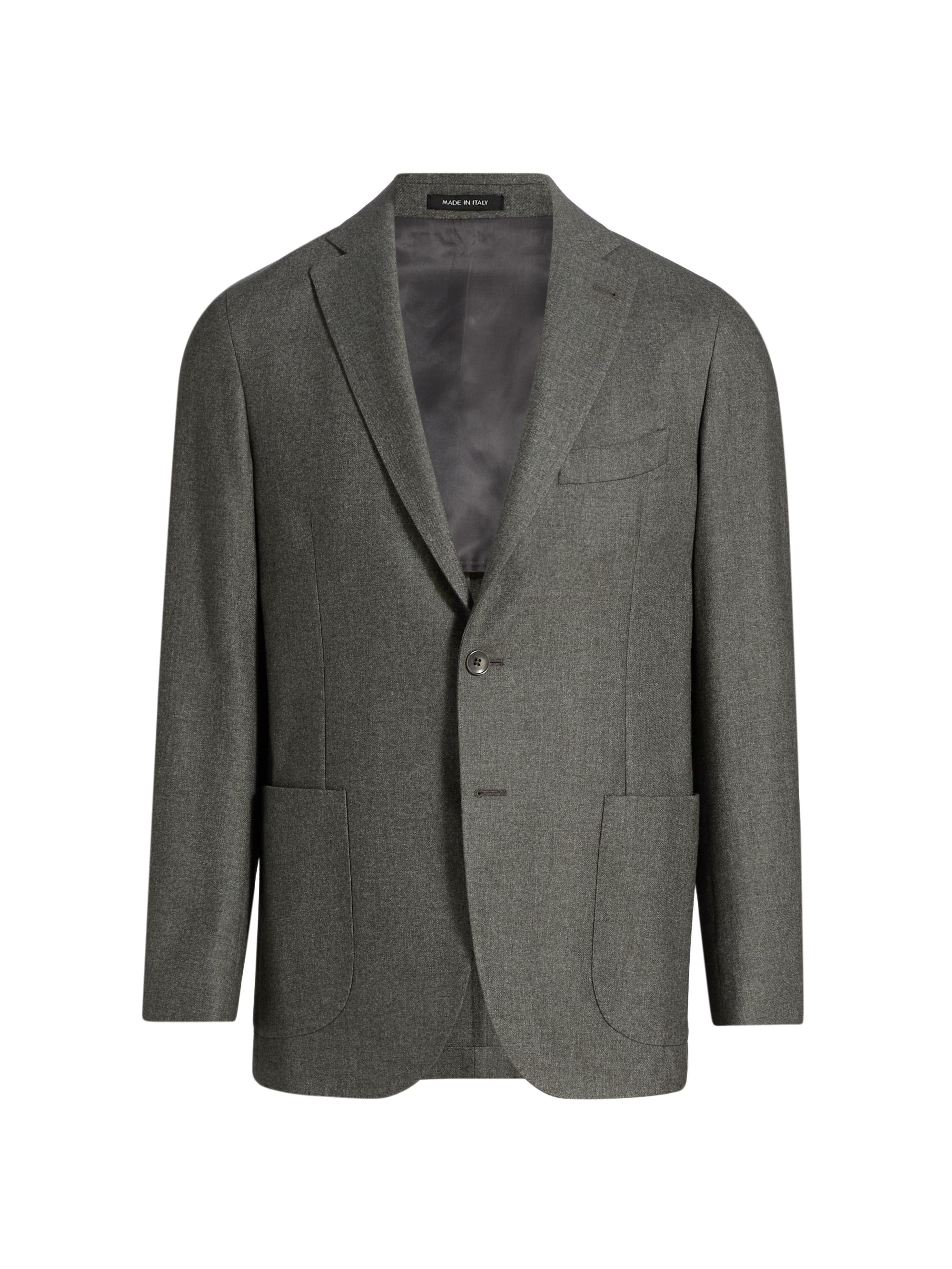 Saks Fifth Avenue Men's Wool, Cotton & Cashmere Single-Breasted Sport Coat - Grey
