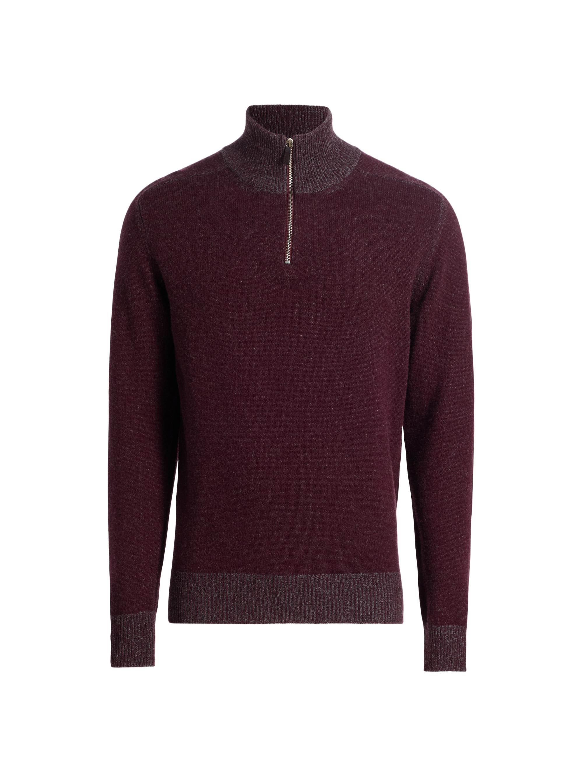Saks Fifth Avenue COLLECTION Cashmere Quarter-Zip Sweater | Saks