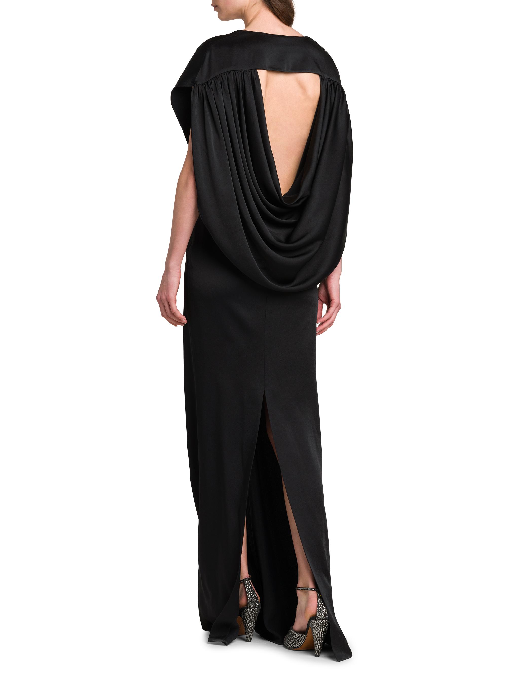 Stella McCartney Draped Satin V-Neck Gown | Saks Fifth Avenue