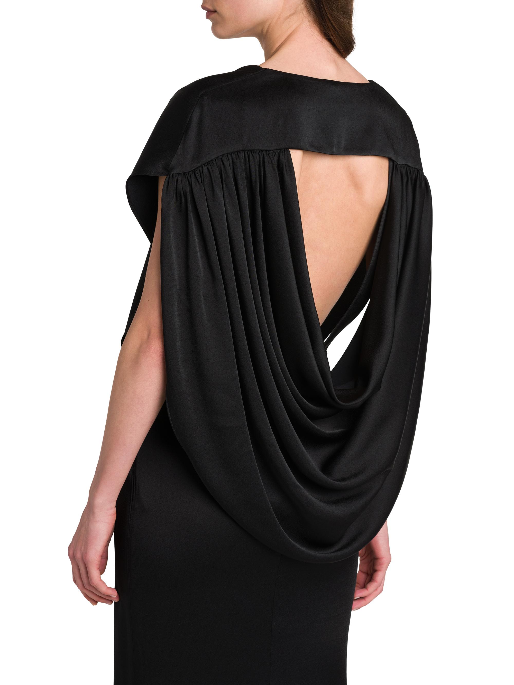 Stella McCartney Draped Satin V-Neck Gown | Saks Fifth Avenue
