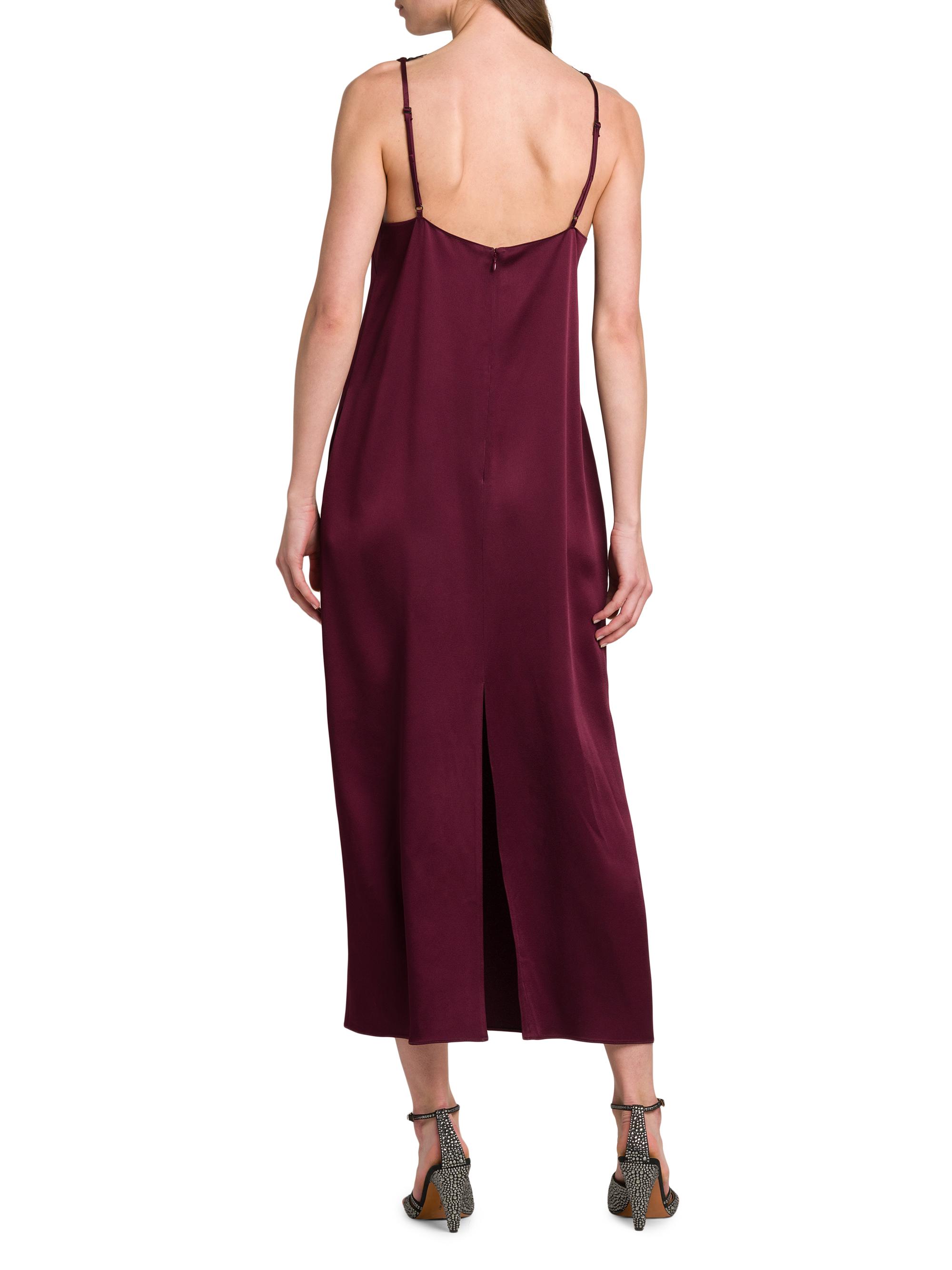 strapless open back dress Sexy 1990's Silk Charmeuse Purple Slip Dress / ML – Xtabay Vintage