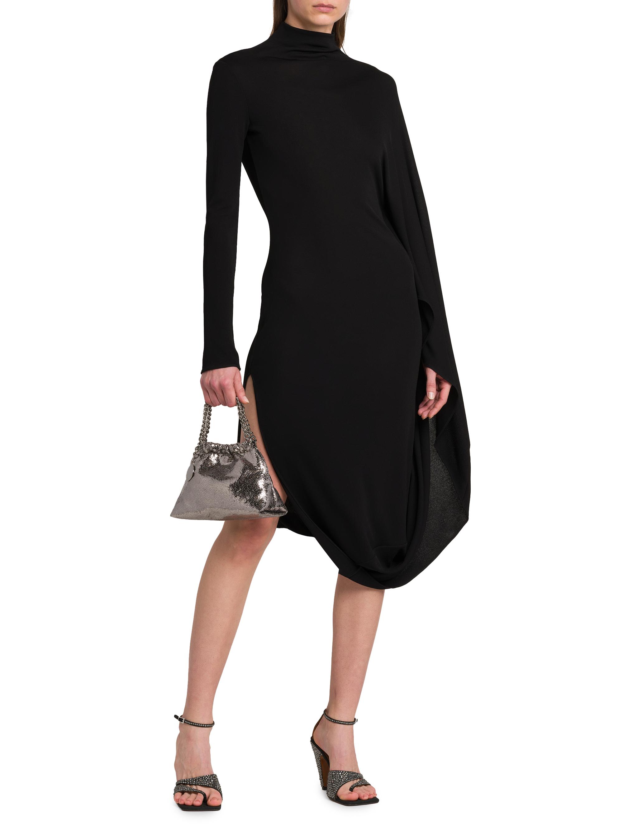 Stella McCartney Women's Cape Sleeve Jersey Dress - Black - Casual Dresses