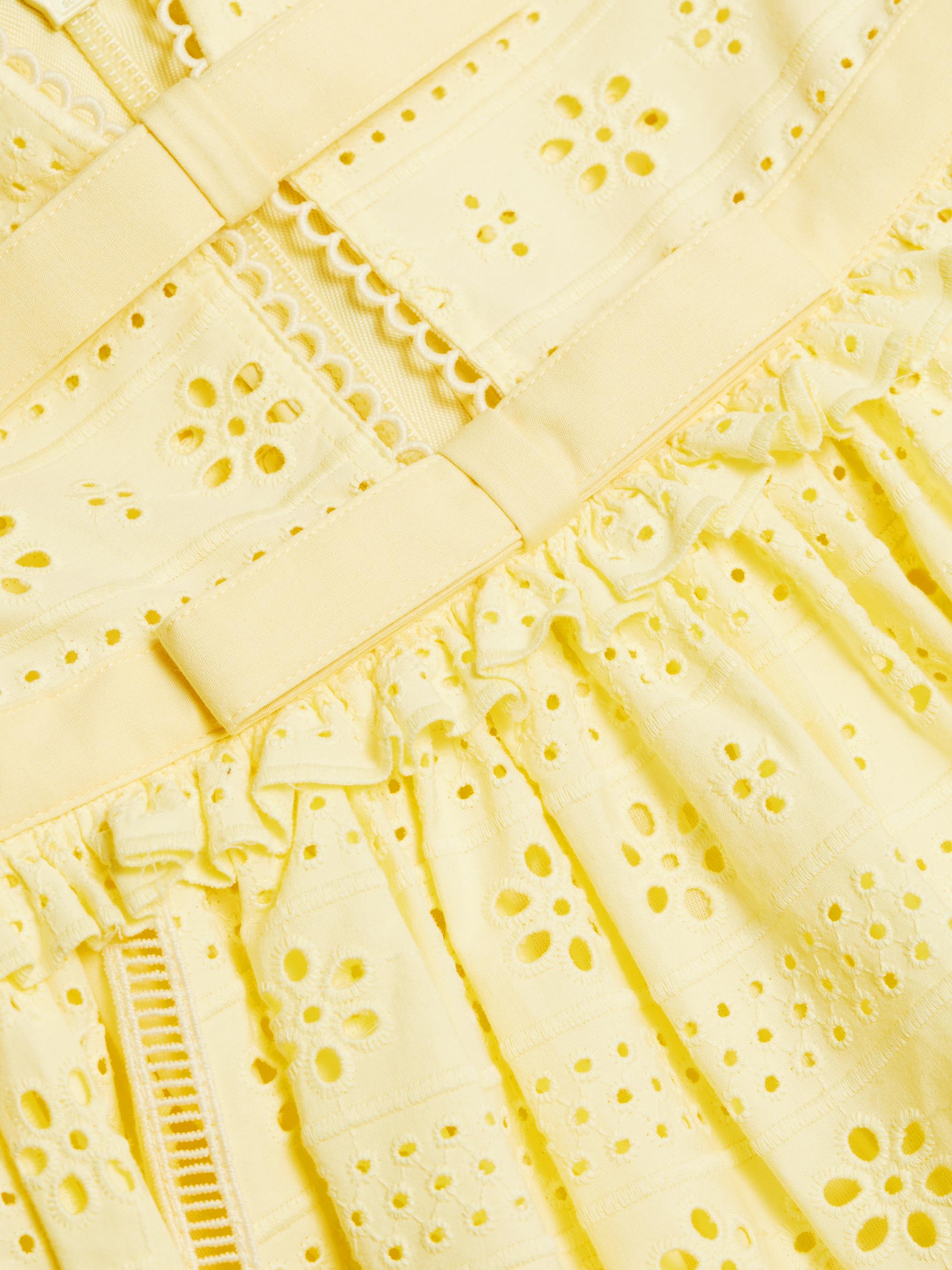 Self-Portrait Eyelet Cotton Fit & Flare Minidress | Saks Fifth Avenue