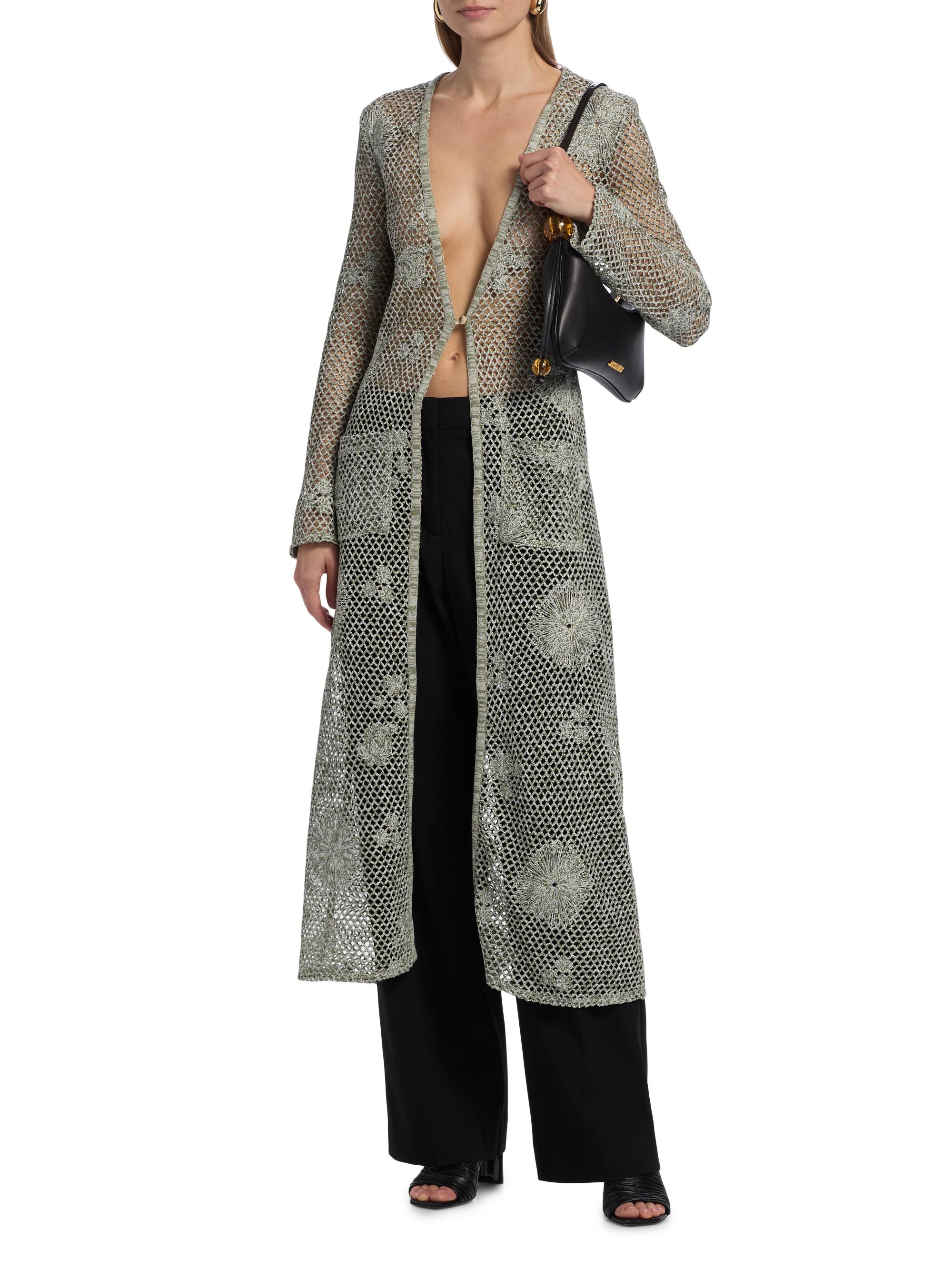 Ramy Brook Liana Embroidered Open-Knit Duster | Saks Fifth Avenue
