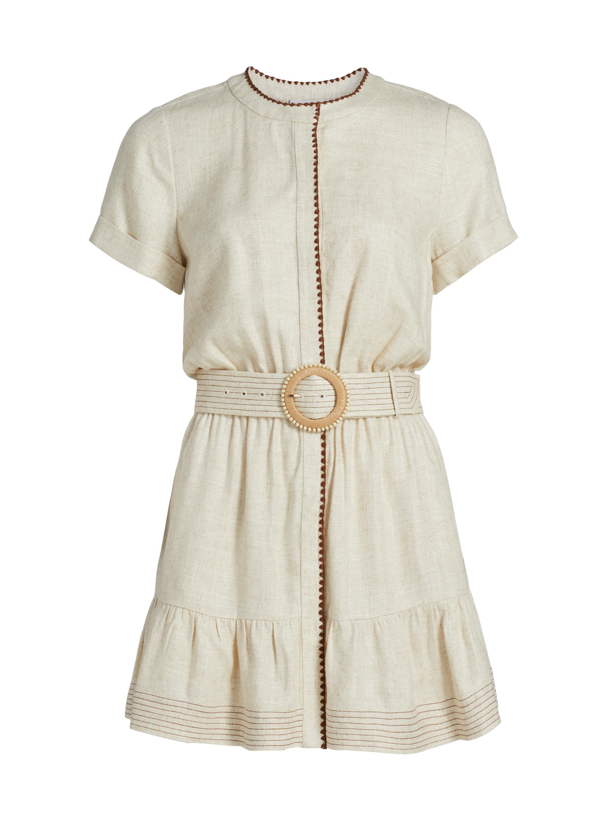 Beatriz Linen-Blend Minidress