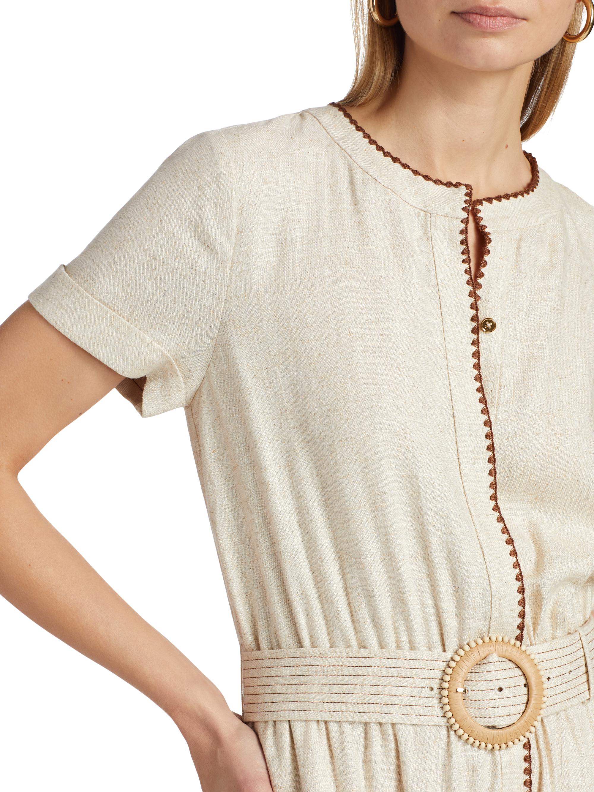 Beatriz Linen-Blend Minidress