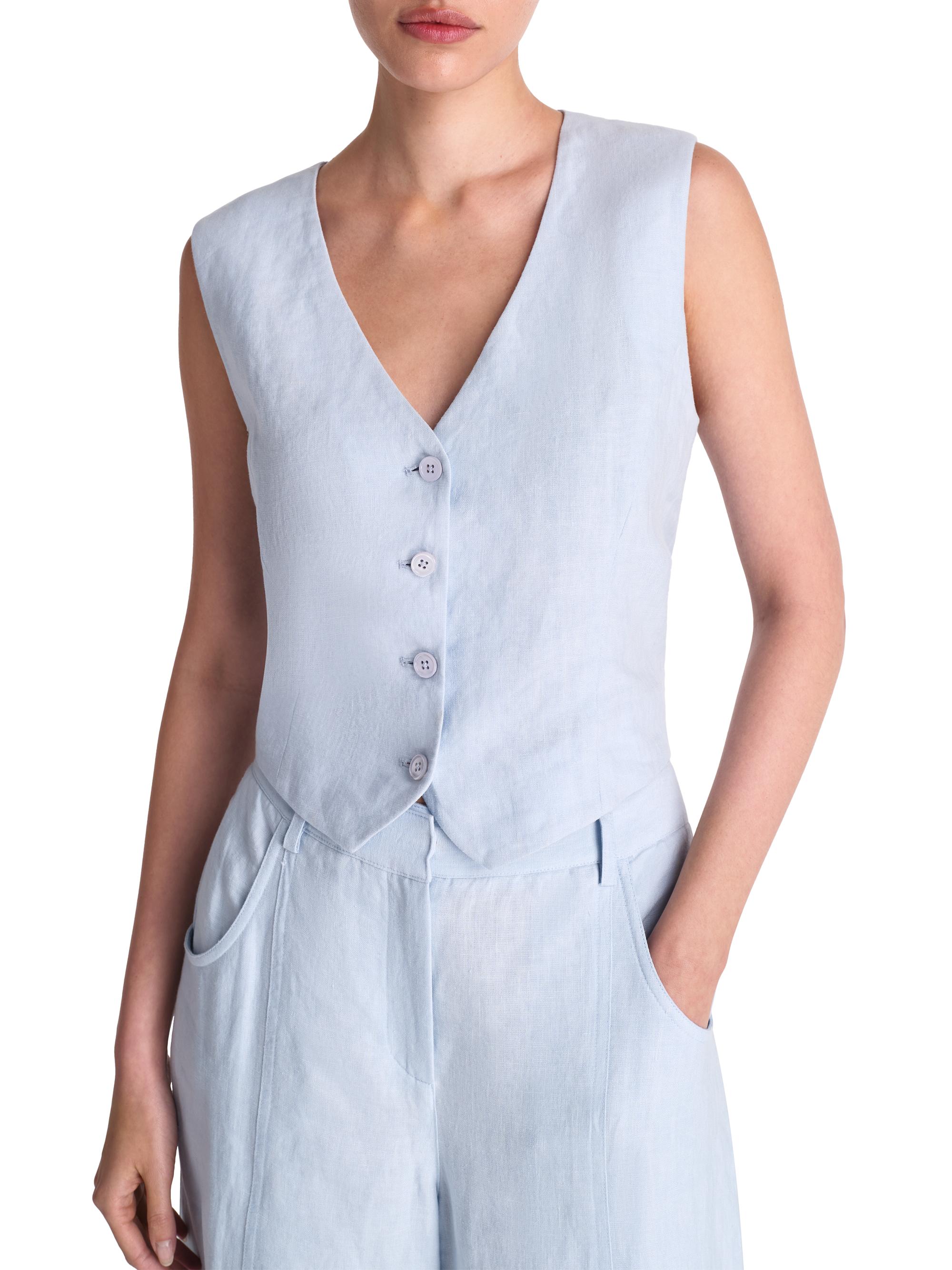 TWP Kikis Linen Vest | Saks Fifth Avenue