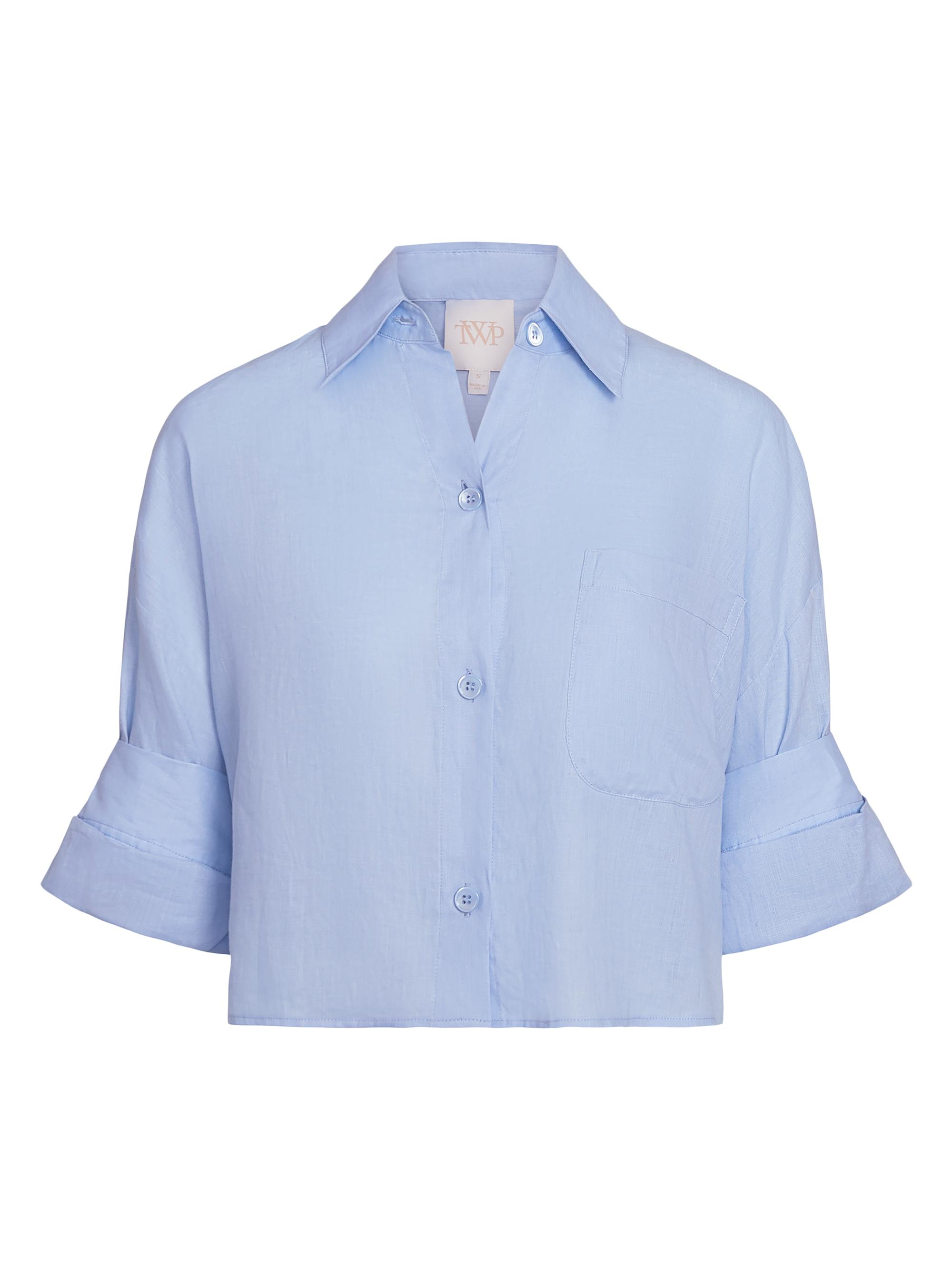 TWP Next Ex Cotton-Silk Button-Front Shirt | Saks Fifth Avenue